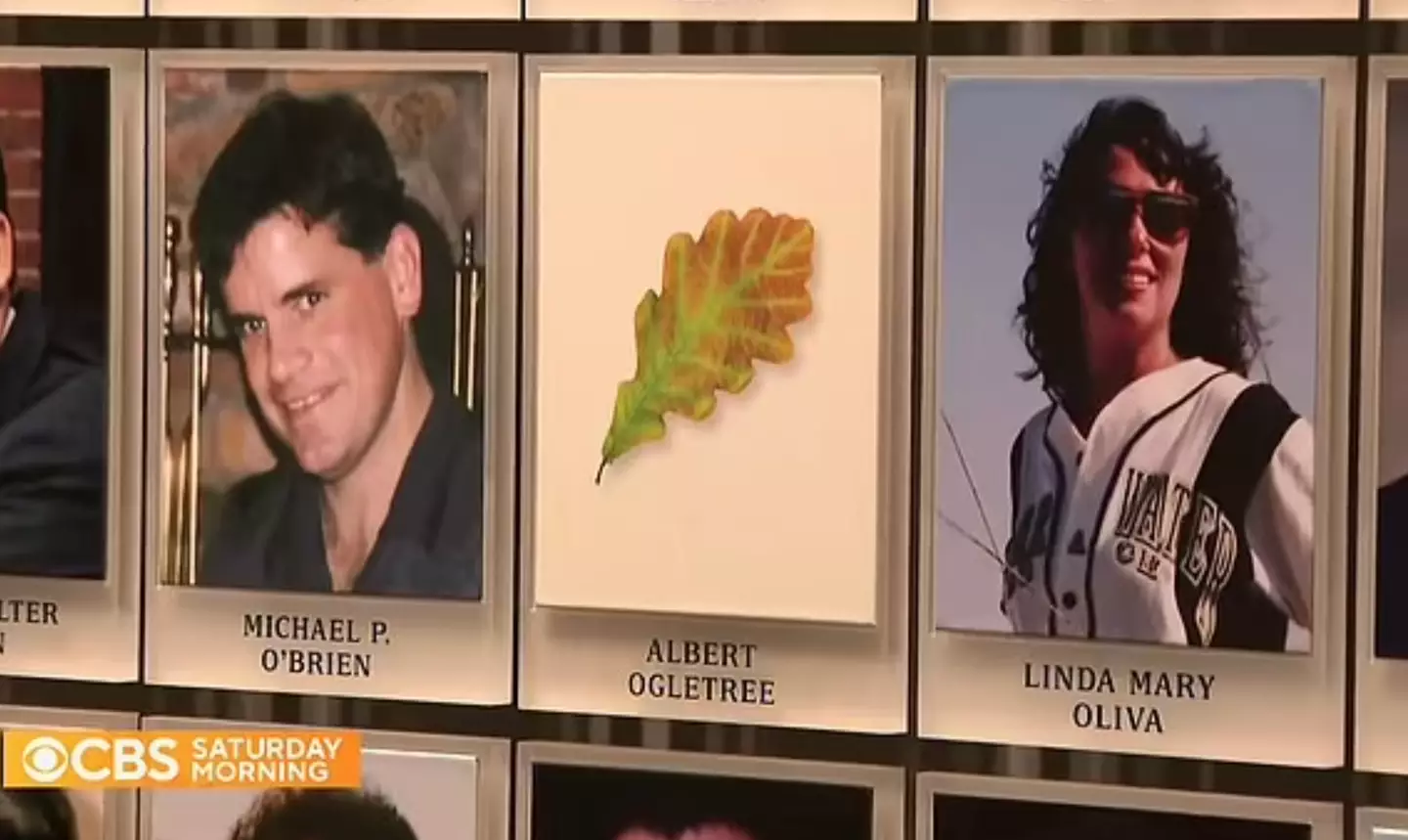 Albert Ogletree's name on the tribute wall was pictured alongside an oak leaf for over 20 years.