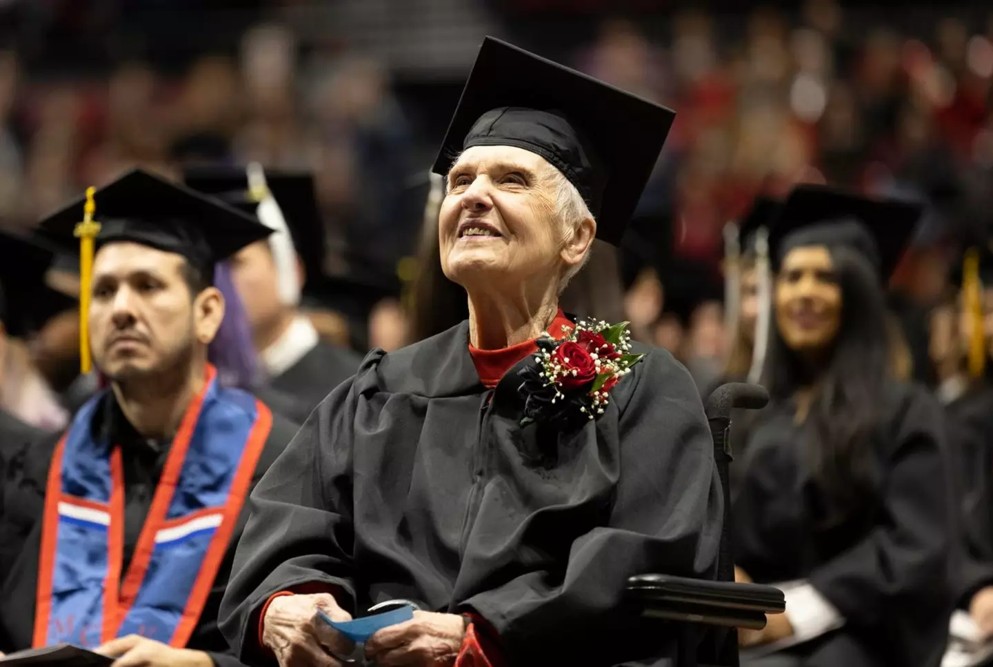 Joyce started college in 1951 and graduated in 2022.