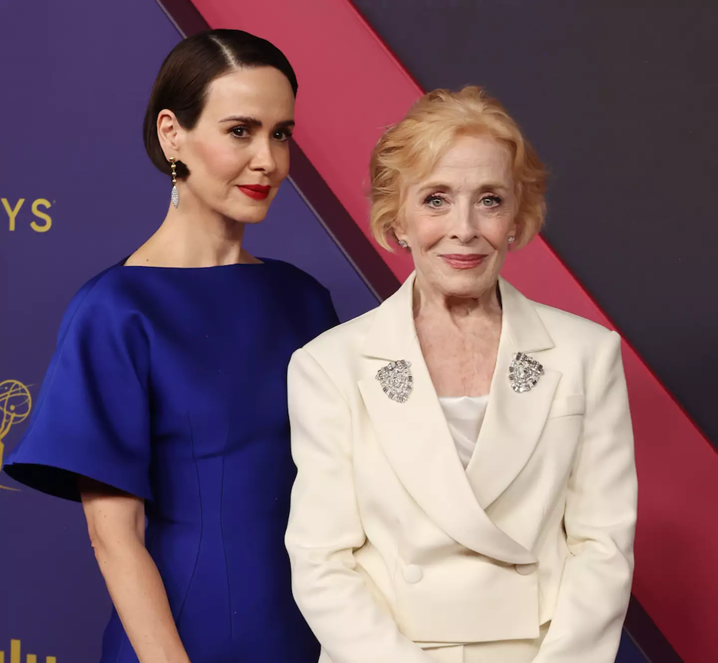 Sarah Paulson and Holland Taylor at the 2024 Emmy Awards (Amy Sussman/Getty Images)