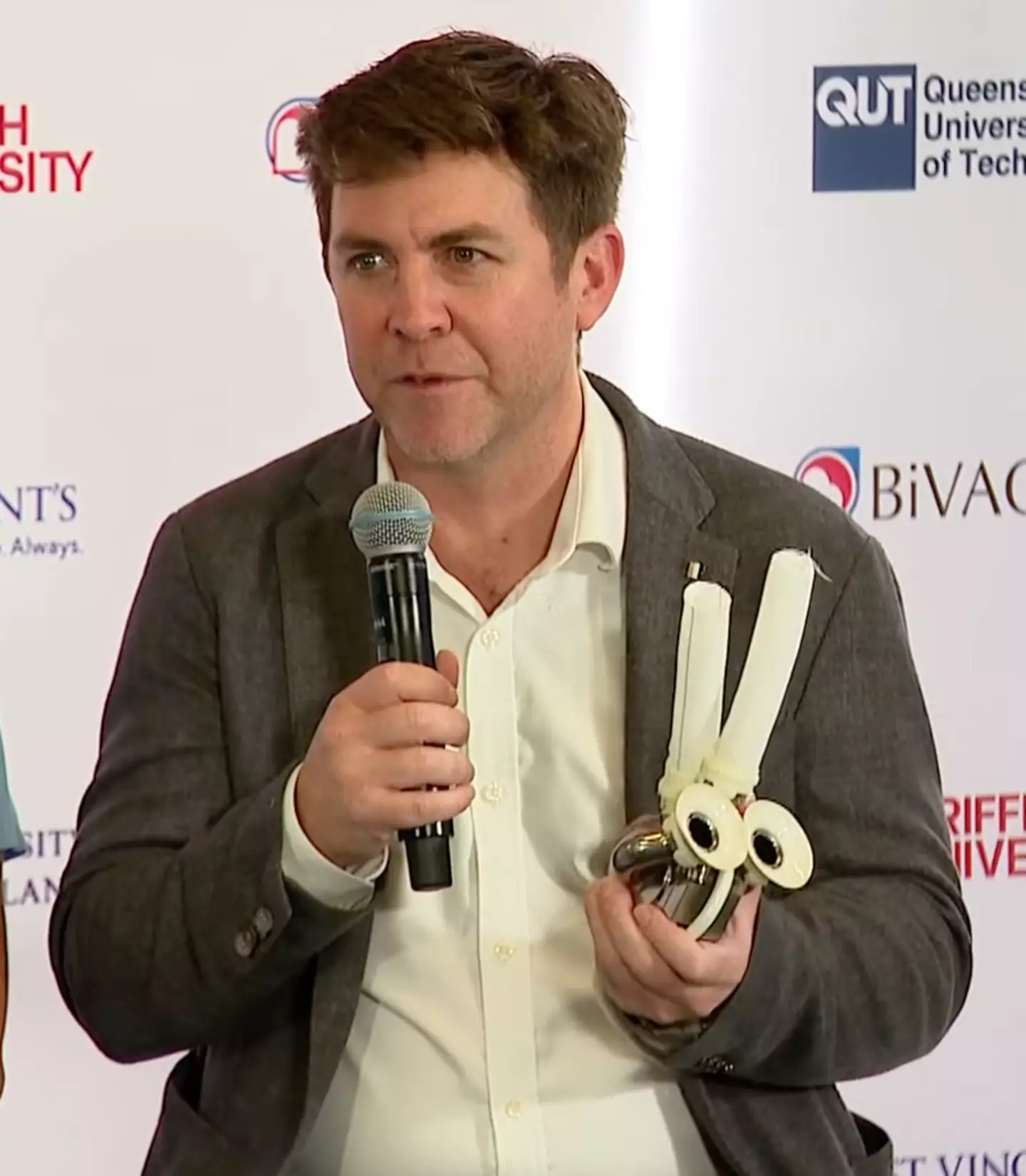 Dr Daniel Timms is the inventor of the innovative device (9 News Australia)