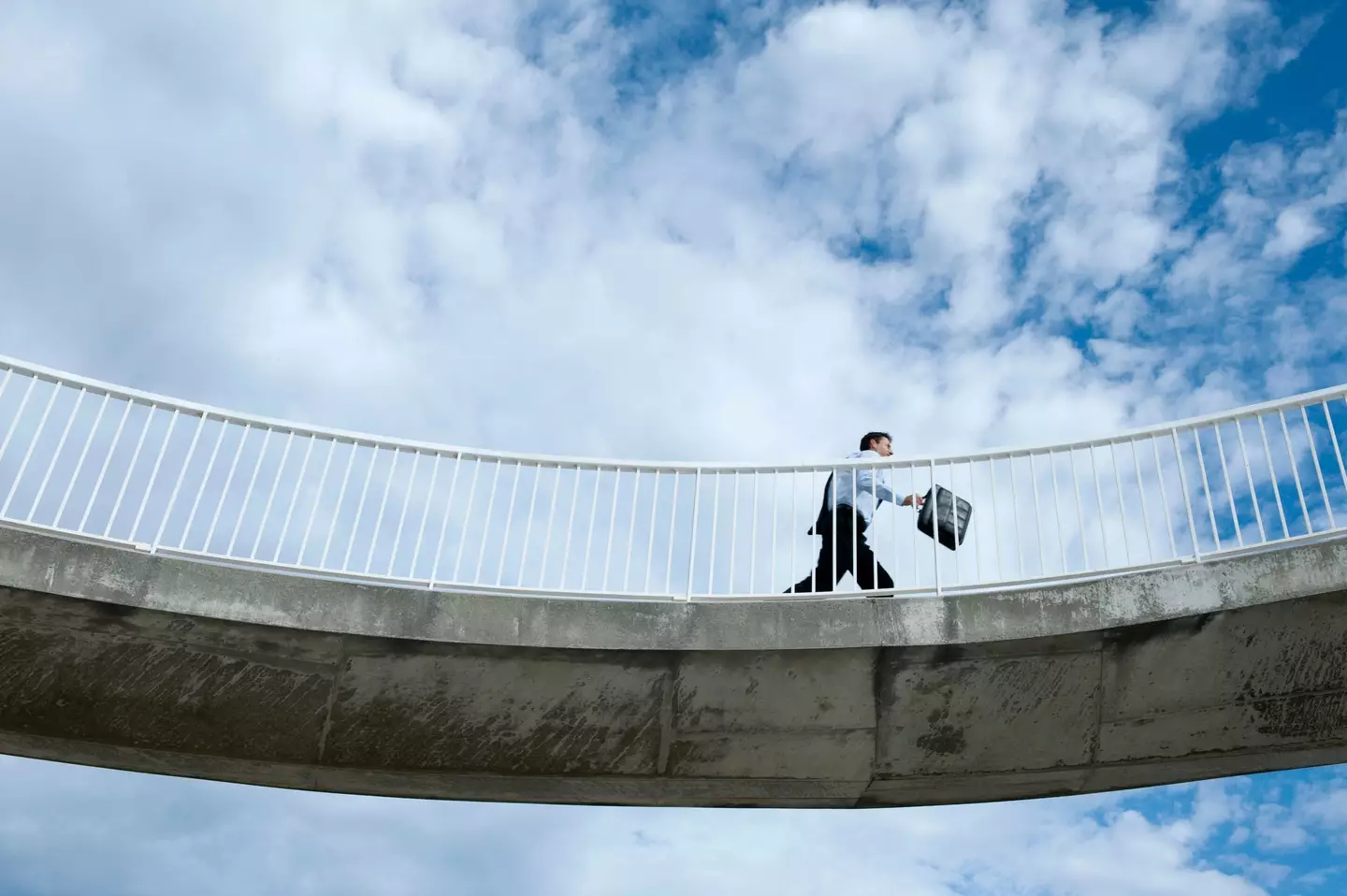 Another scenario asks you to imagine standing on a footbridge (Getty Stock Image)