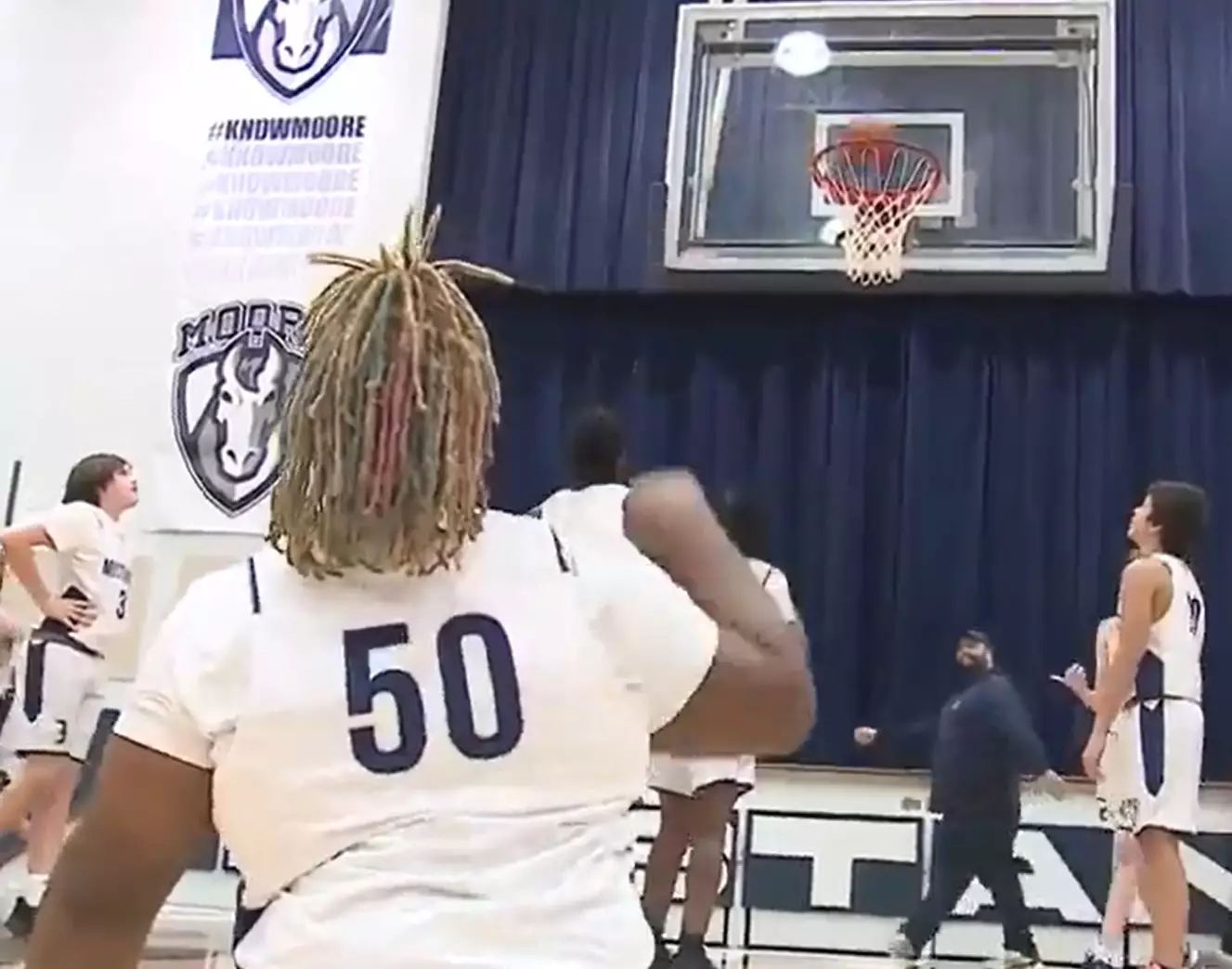 Nothing but net, as they possibly say in basketball.