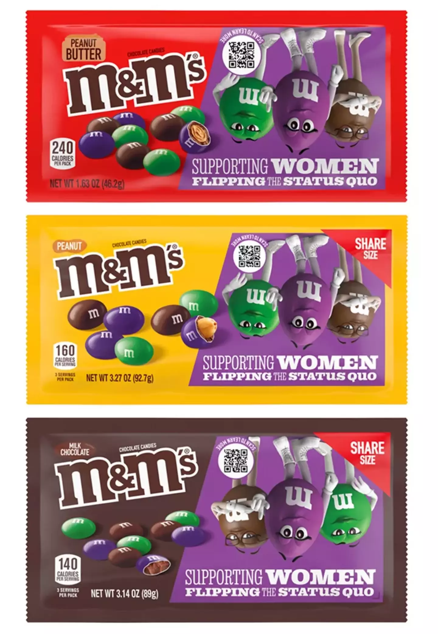What the limited-edition M&Ms look like.