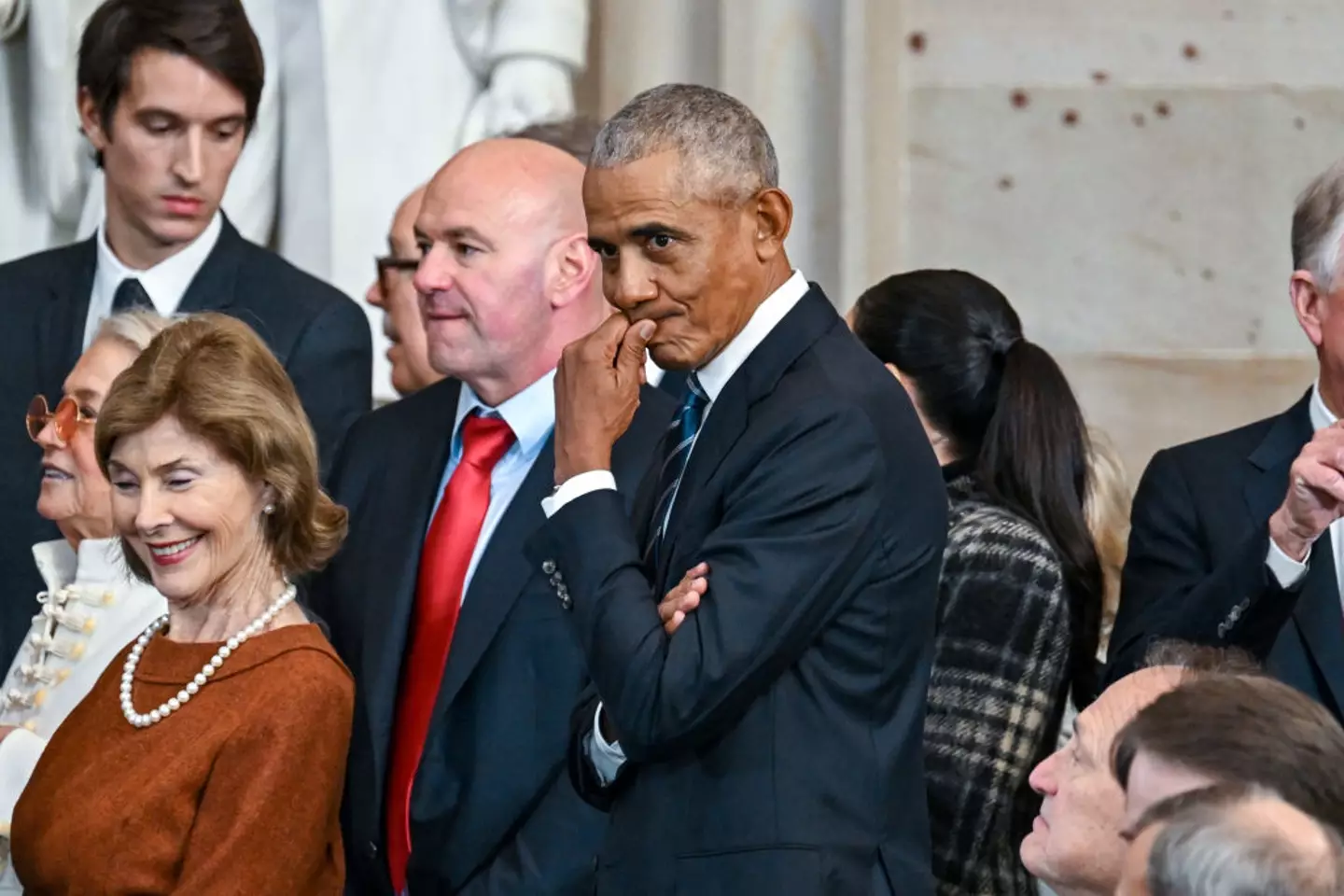 Former President Barack Obama has responded to President Donald Trump's claims that he committed treason (Kenny Holston-Pool/Getty Images)