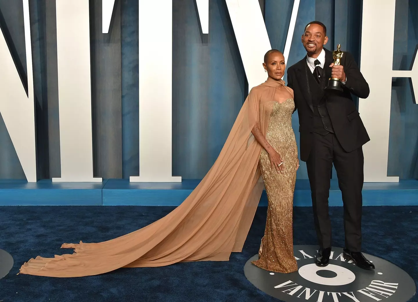 Jada Pinkett Smith and Will Smith at the 94th Academy Awards.