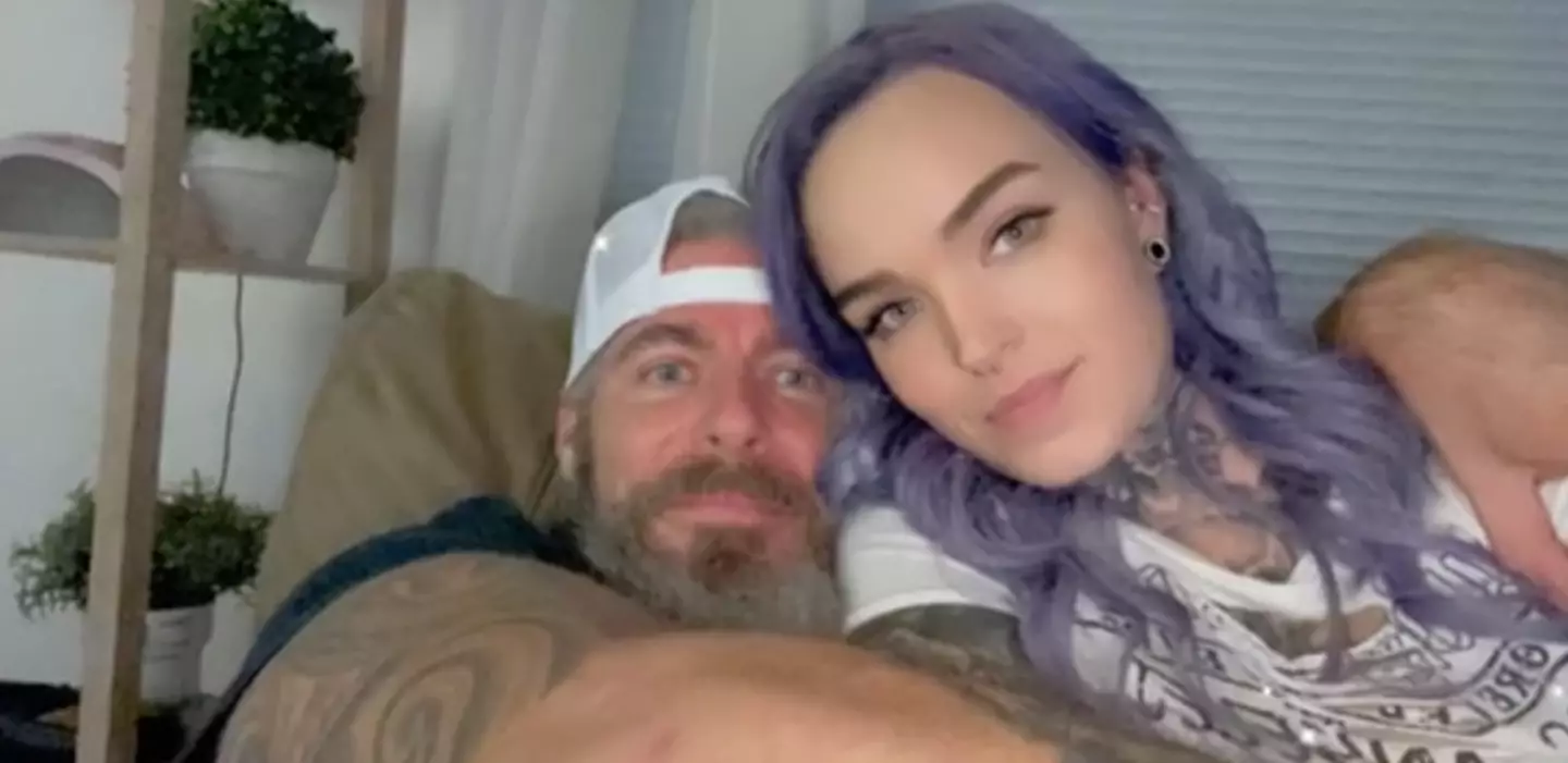 Christy told her fans that she and her husband were 'stepdad and stepdaughter' (Christywho_/TikTok)