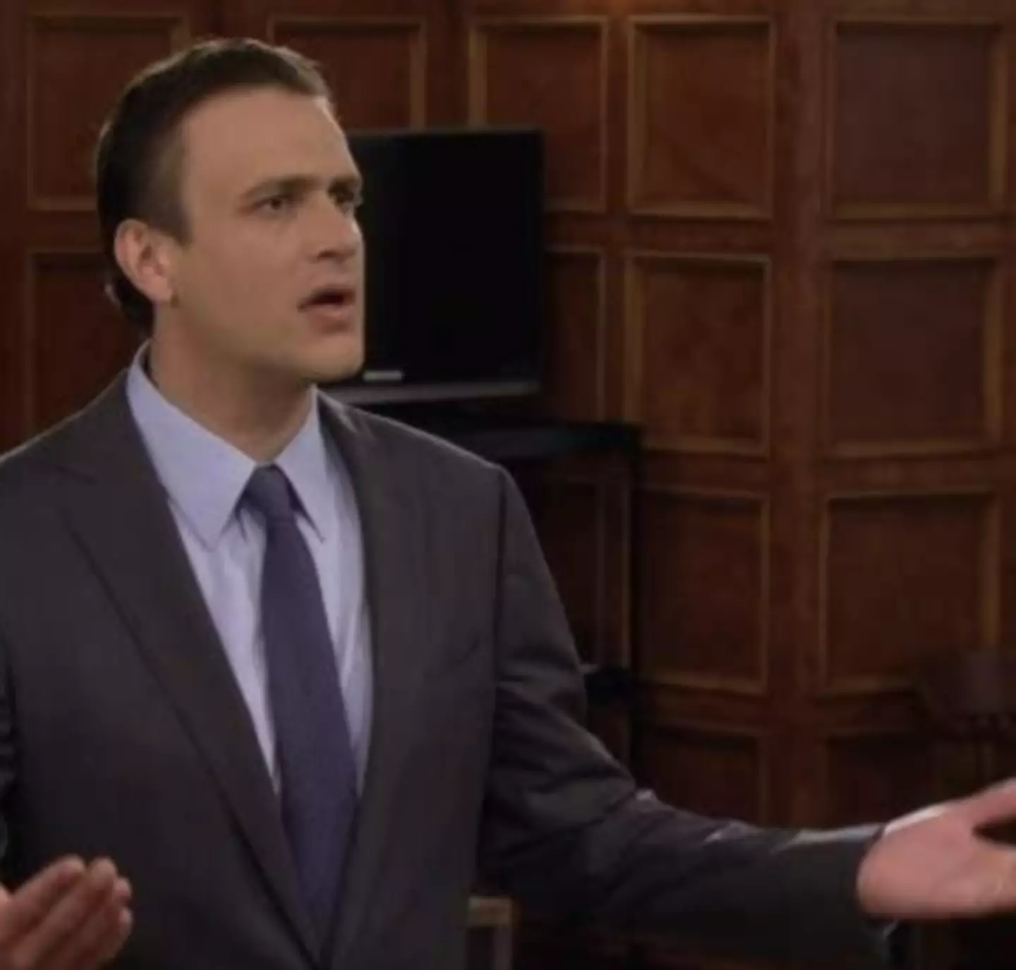 Segel playing his long-standing character, Marshall Eriksen. Credit CBS