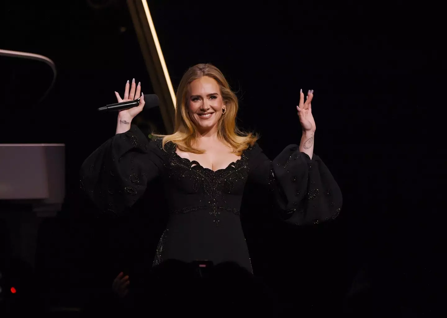Adele delighted fans when she recognized an audience member(Denise Truscello/Getty Images for AD)