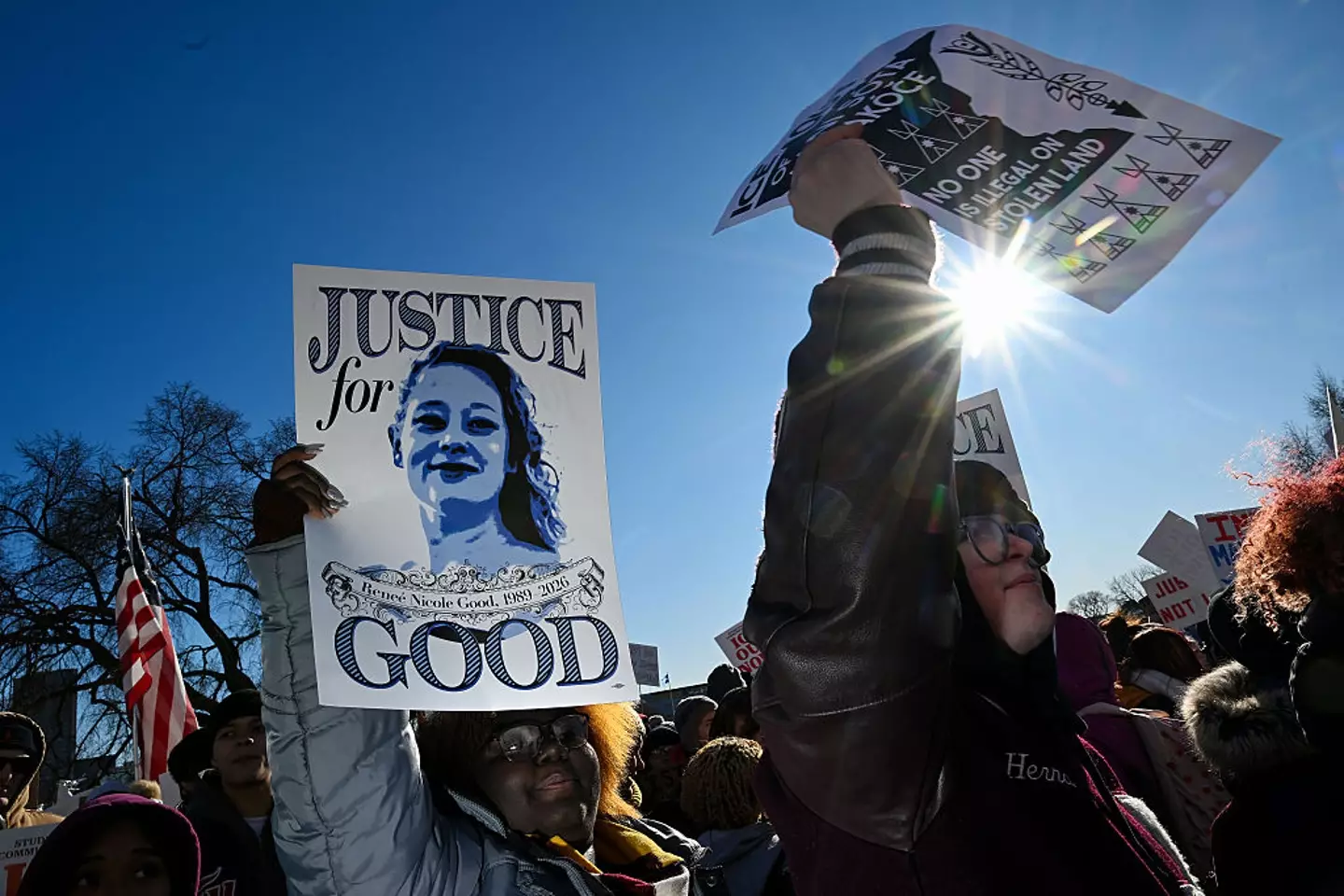 Good's death has sparked protests in Minneapolis (Joshua Lott/The Washington Post via Getty Images)