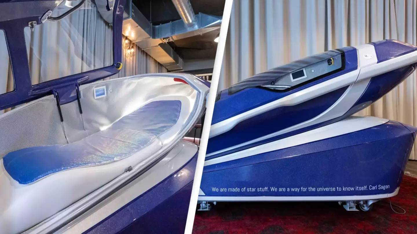 First person to use controversial suicide pod was allegedly 'found with strangulation marks'