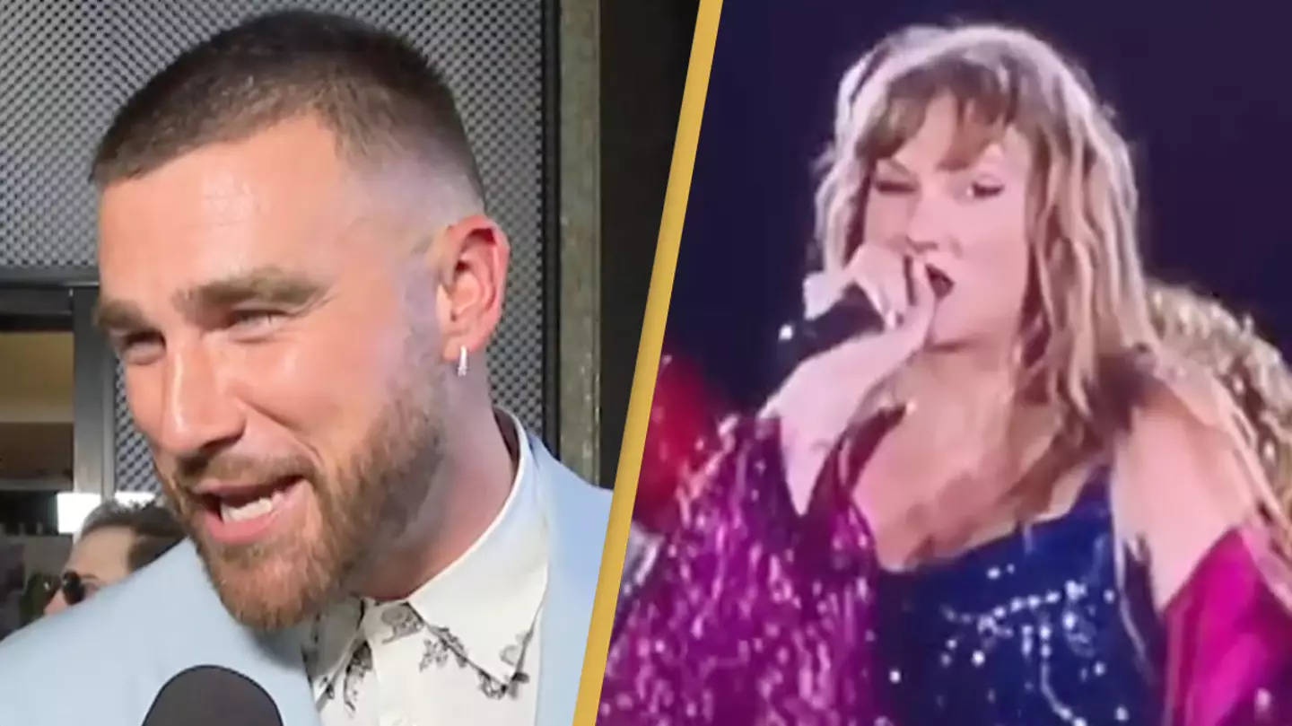 Travis Kelce speaks out after Taylor Swift changed song lyrics during concert