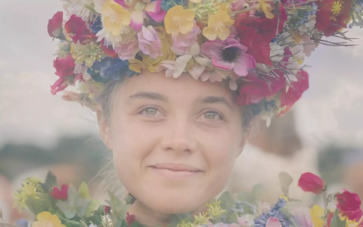 My face, smug, knowing I'm not 'traumatized' because I haven't watched Midsommar (A24)
