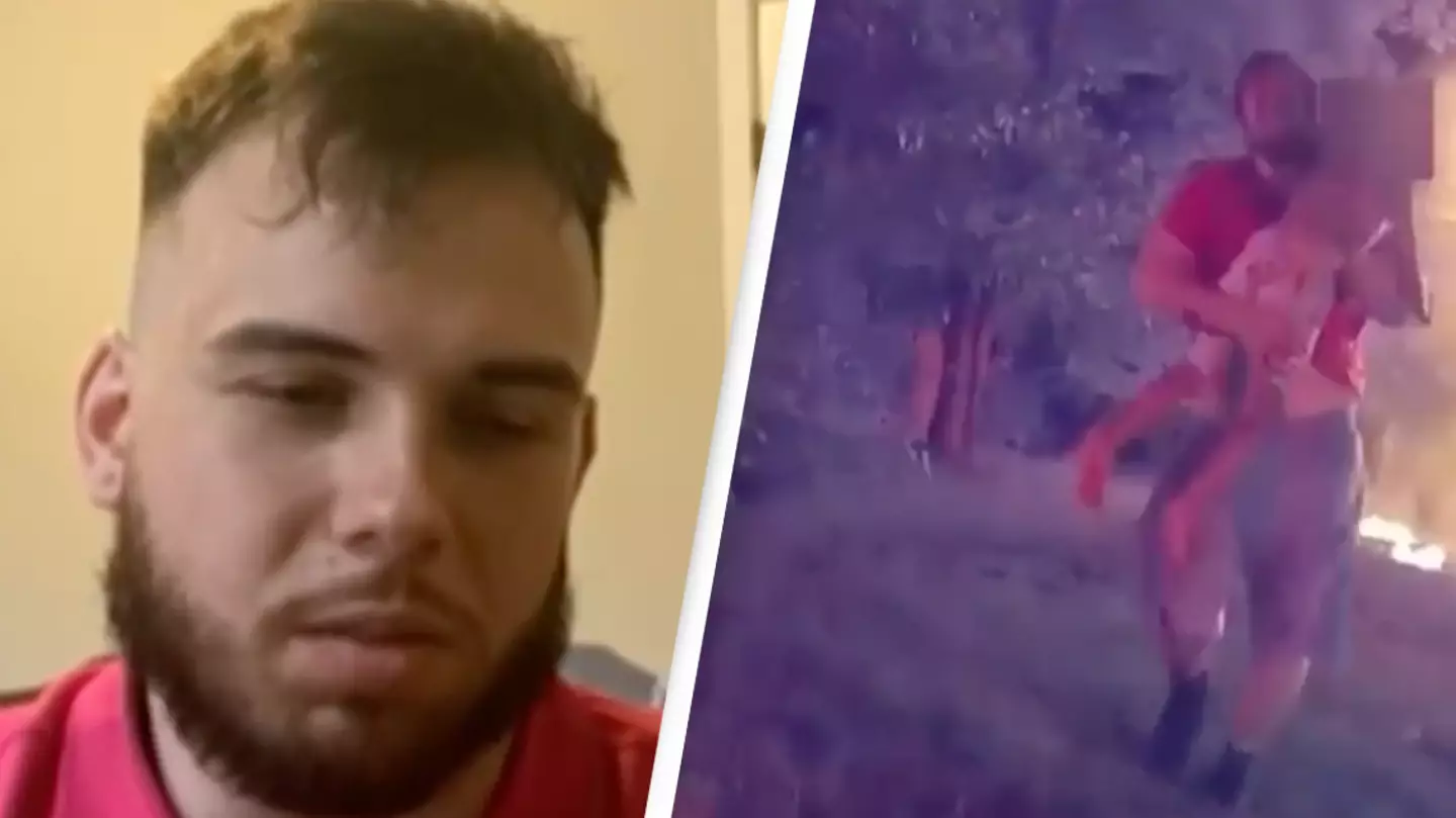 Pizza Delivery Driver Runs Into Burning Home To Save Five Children