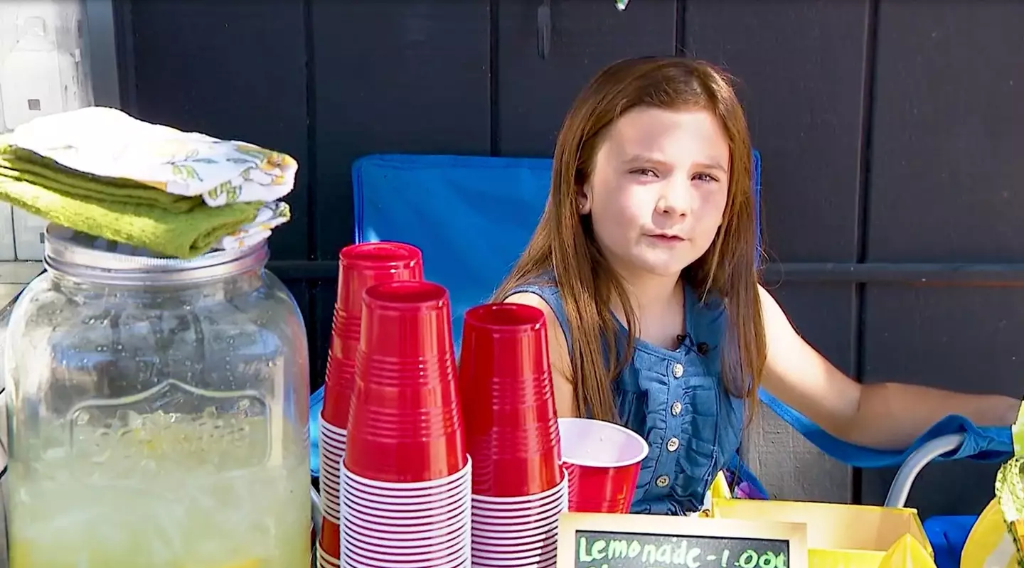 Asa Baker had to cease trading from her makeshift beverage stand.