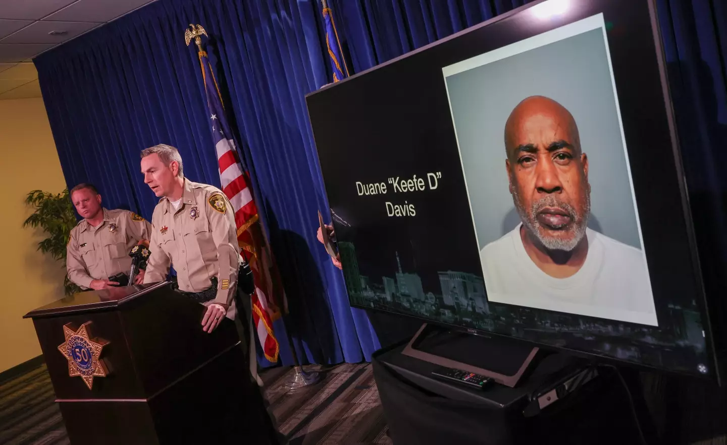 Davis was arrested last week.