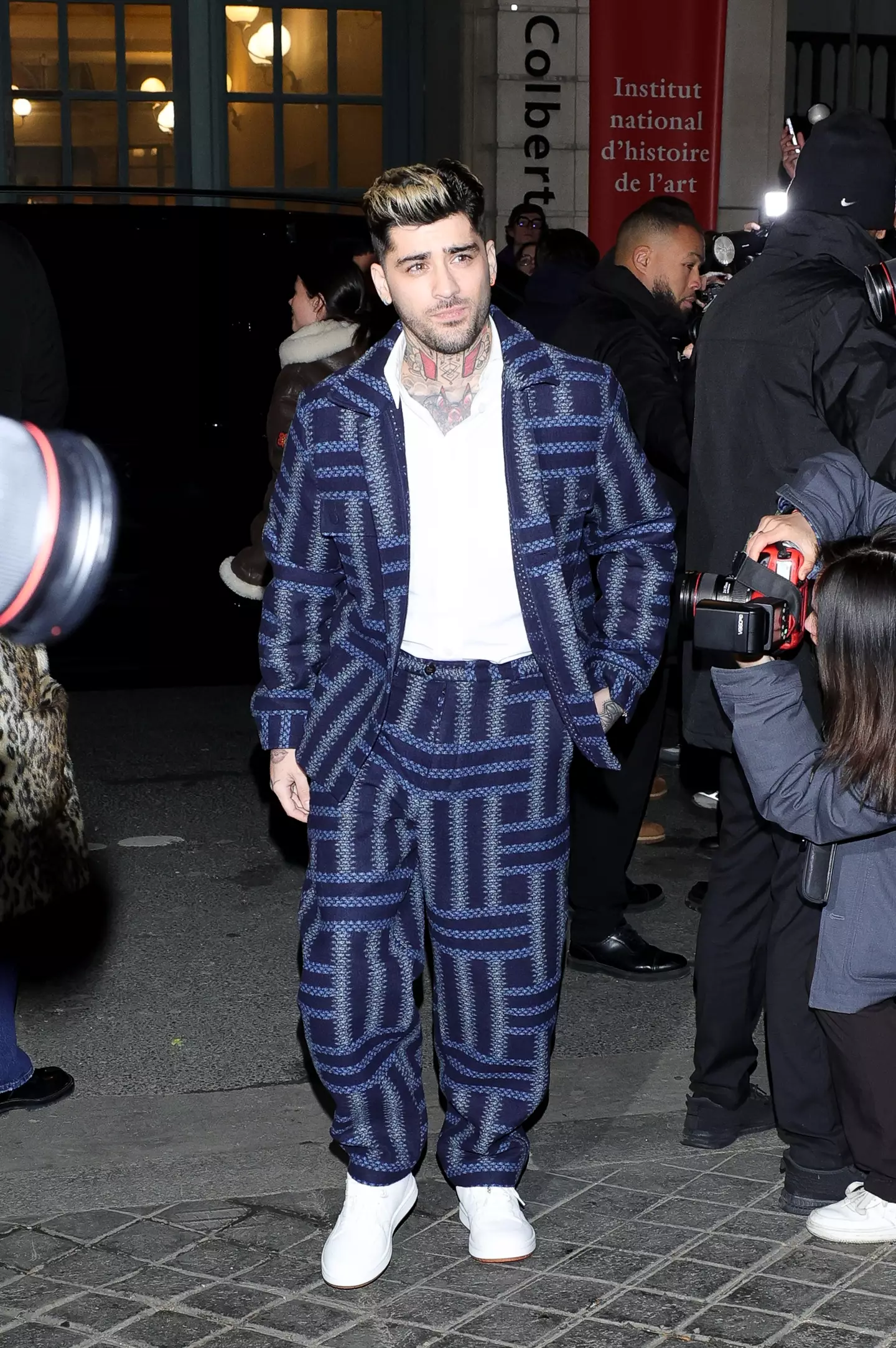 Zayn Malik made a rare appearance at Paris Fashion week.