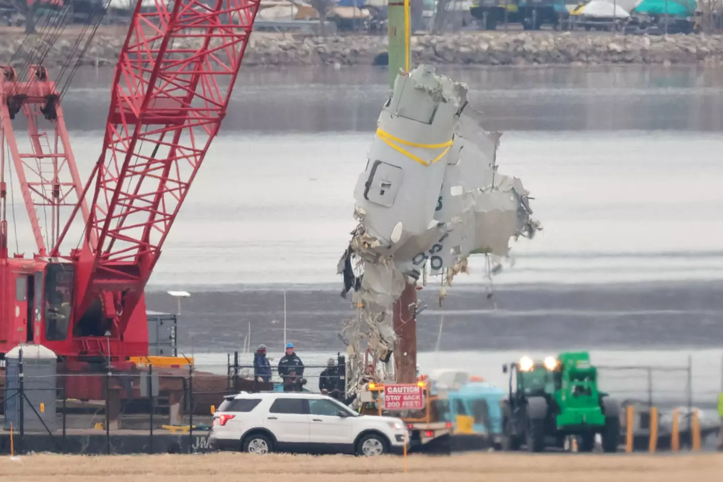 Recovery of the aircraft has been underway since the crash (Kayla Bartkowski/Getty Images)