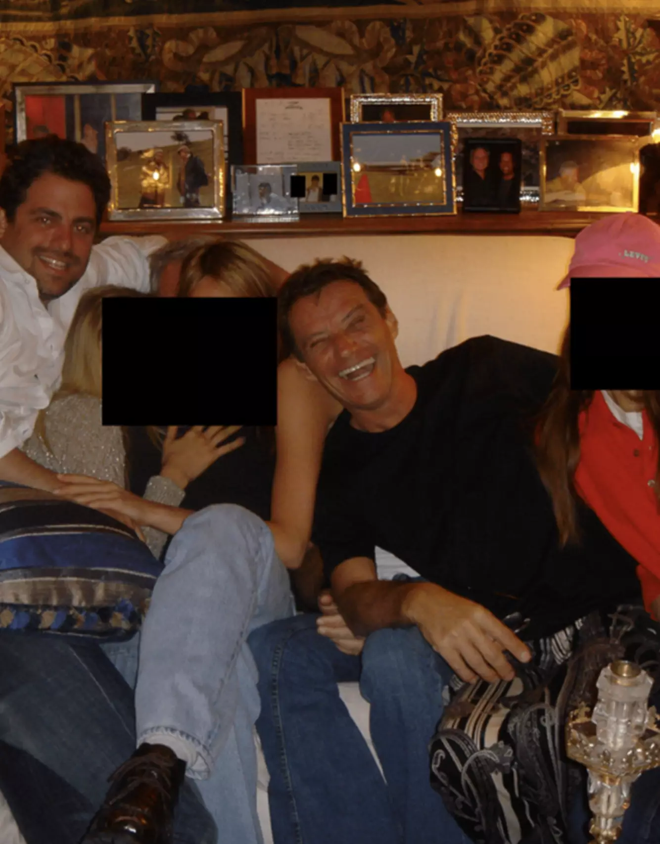 Jean-Luc Brunel, in the black shirt, was a convicted sex offender (Department of Justice)