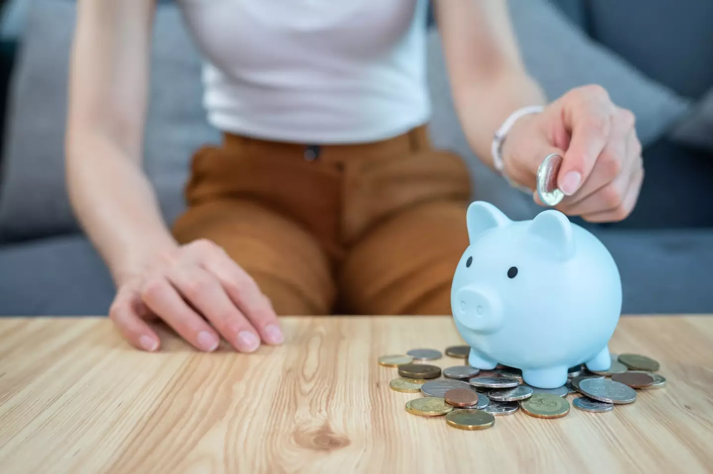 Grace hopes to encourage her children to save. (Getty Stock Photo)