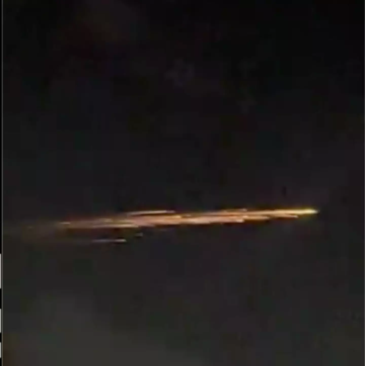 The object was seen moving across the sky.