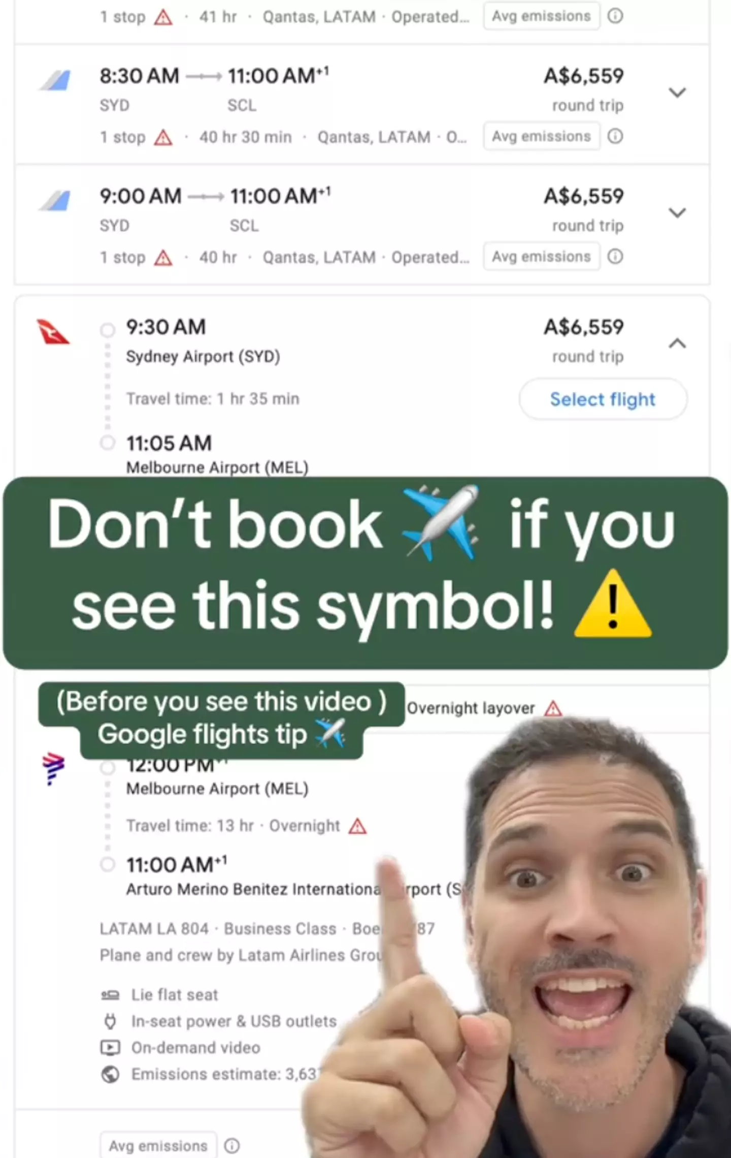 TikToker Travel Deals by Dan explained what the symbol might mean (tripdealsdan/TikTok)