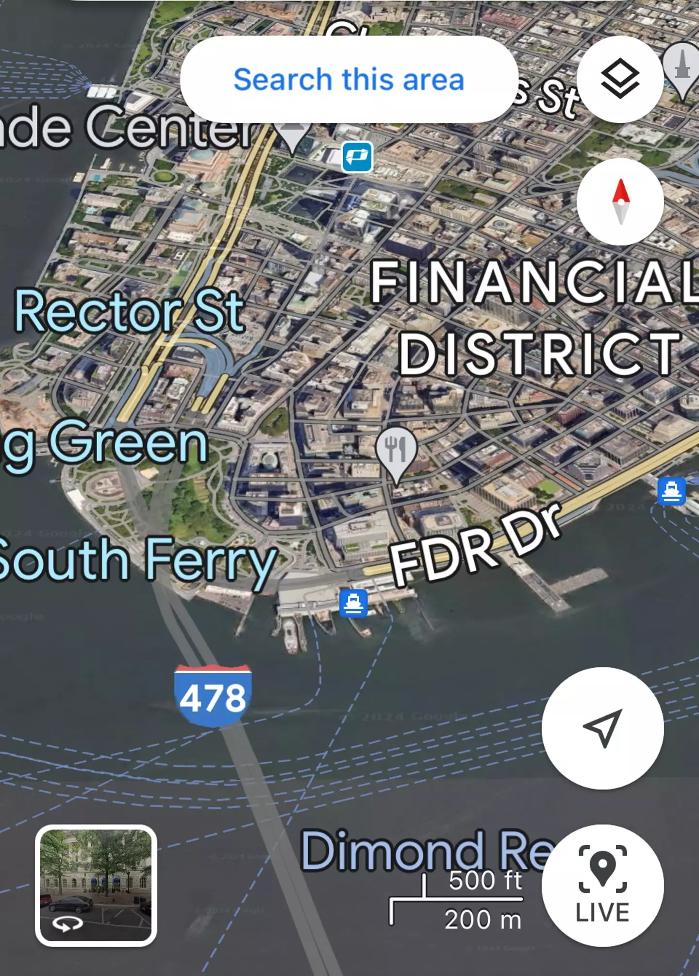 New York on Google Maps on a mobile device. (Google)