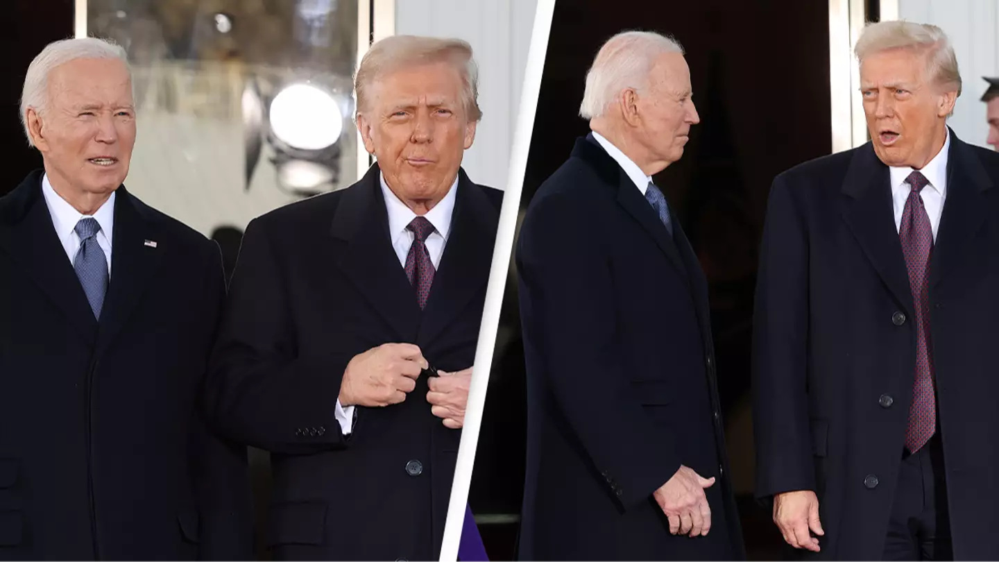 Joe Biden's first words to Donald Trump as he greets him at the White House ahead of inauguration