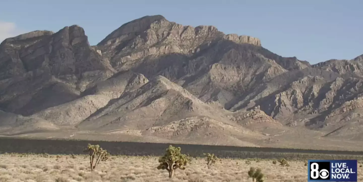 The crash is believed to have taken place just outside the boundary (KLAS TV)