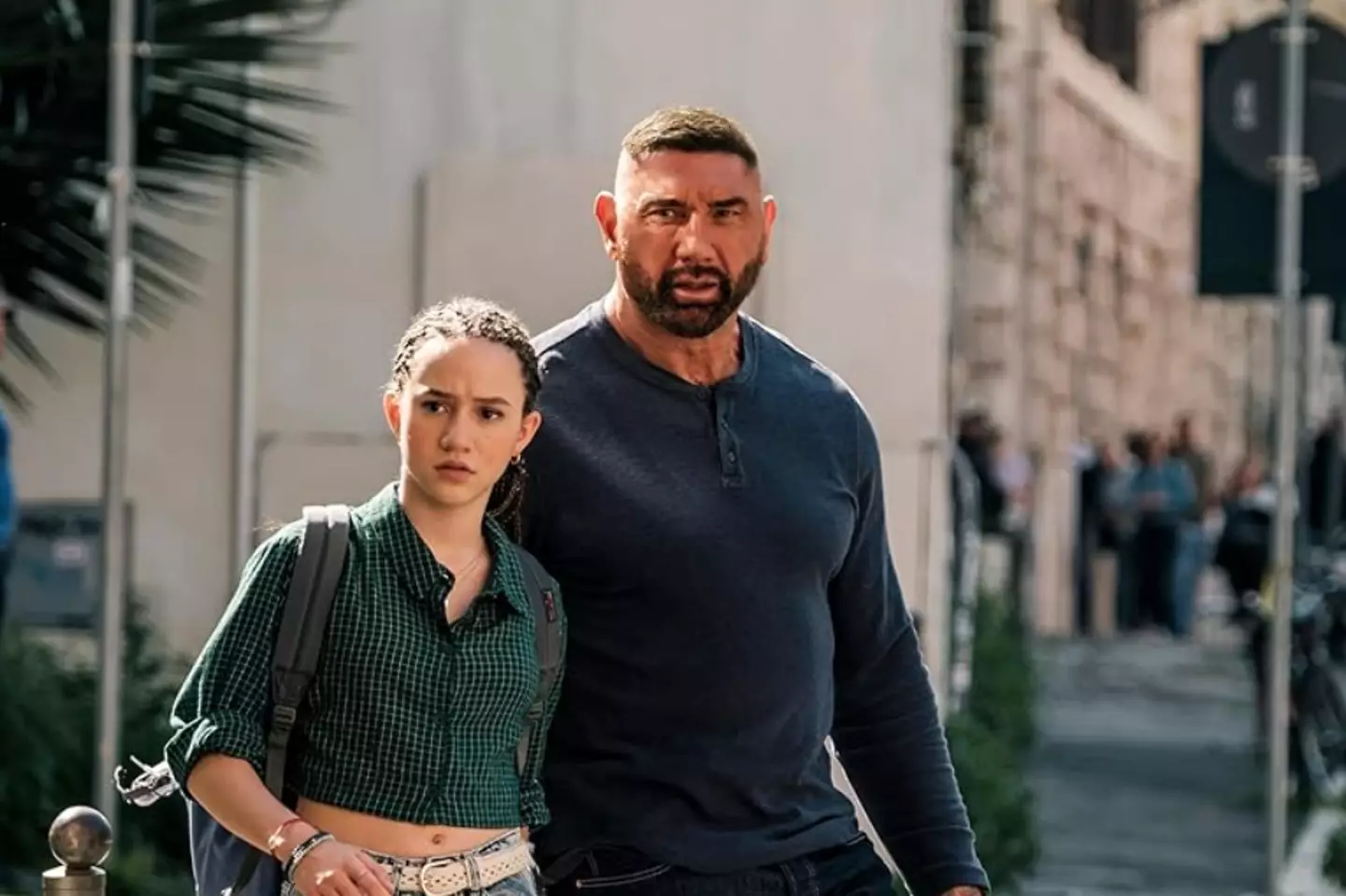 Bautista managed to sneak in the move in his latest movie My Spy: The Eternal City (Amazon MGM Studios)
