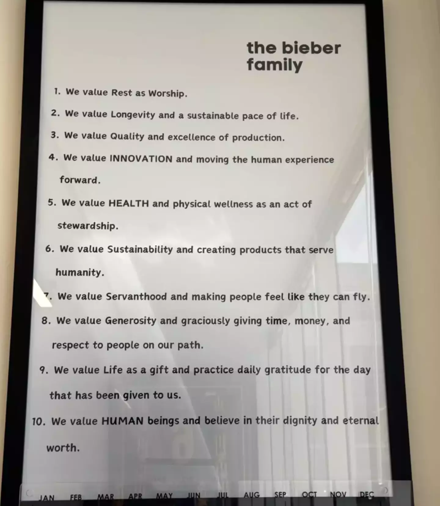 The list of 'rules' (Instagram/@lilbieber)