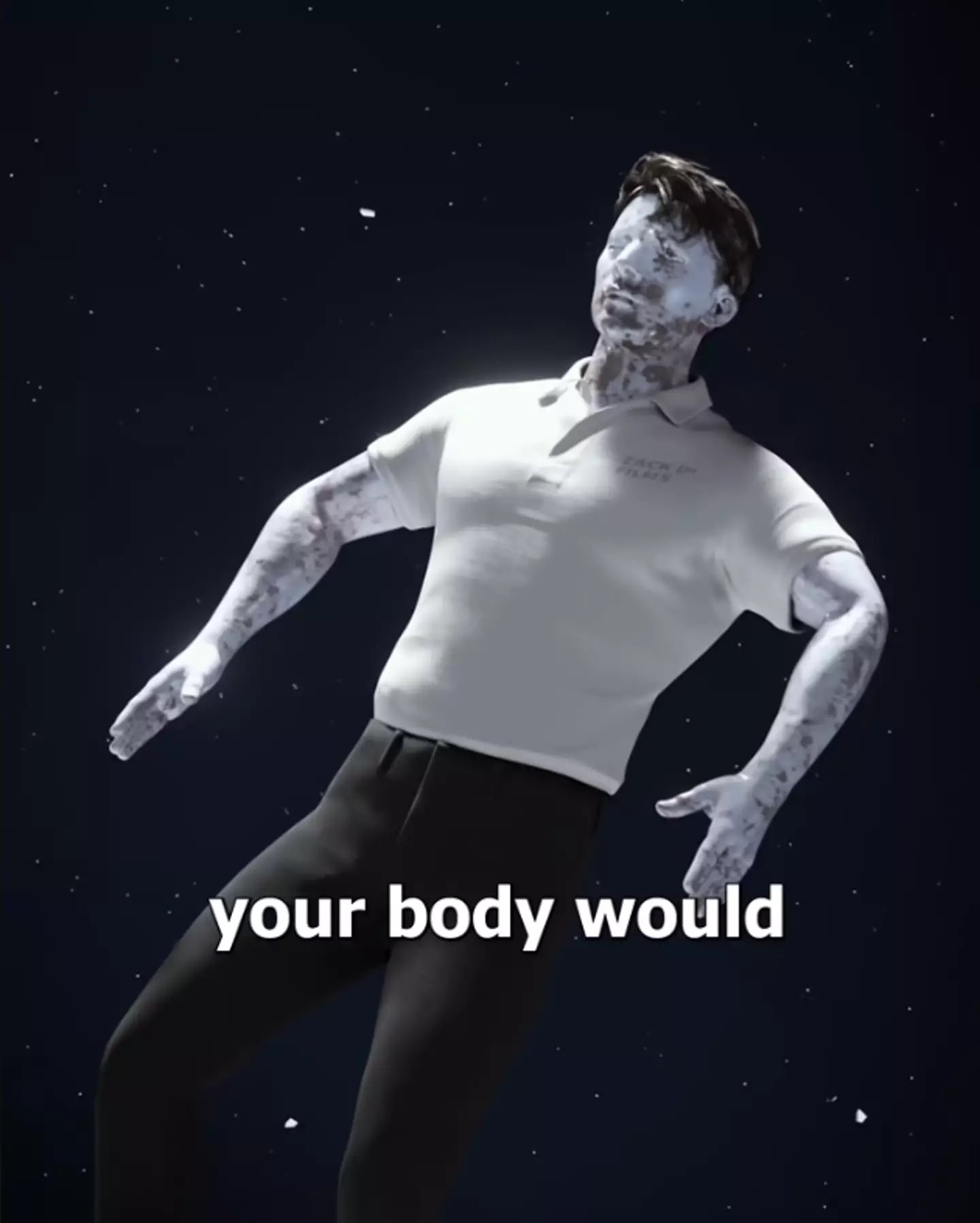 Eventually you'd be a ball of ice.