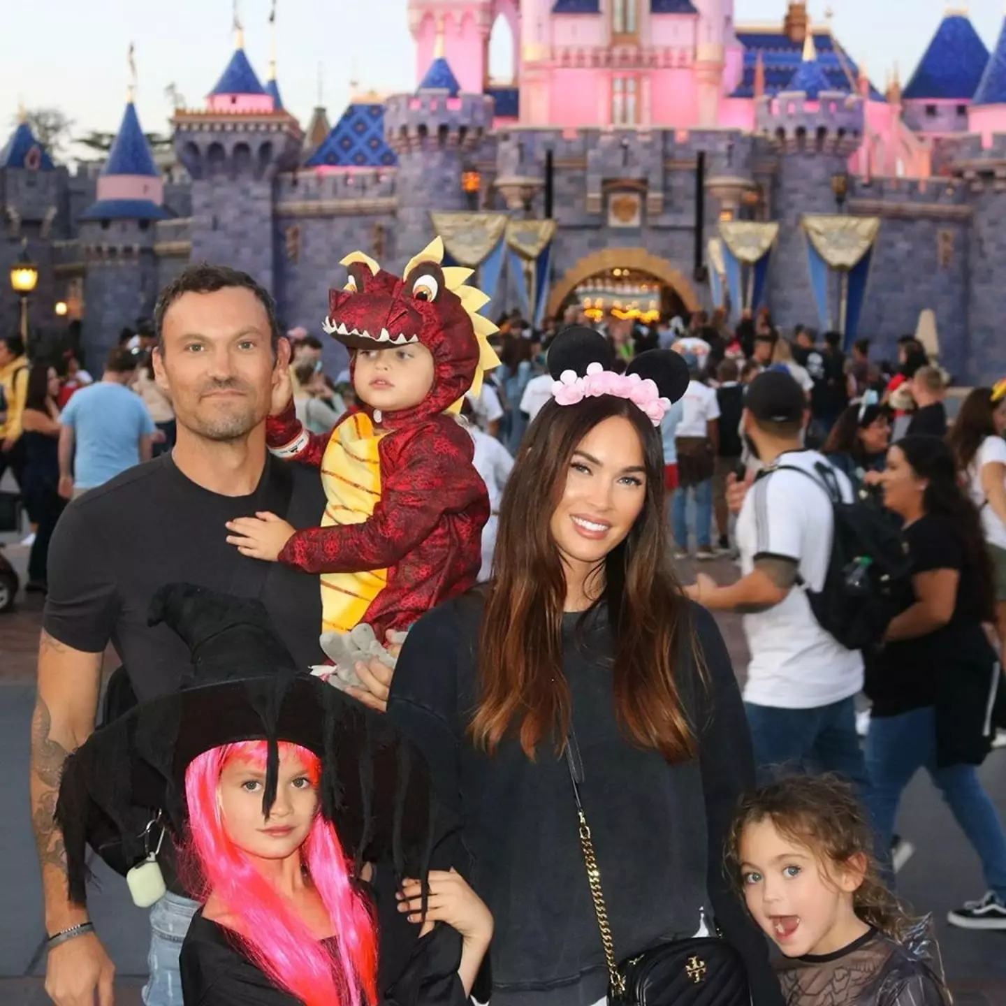 Megan Fox with ex-husband Brian Austin Green and their children.