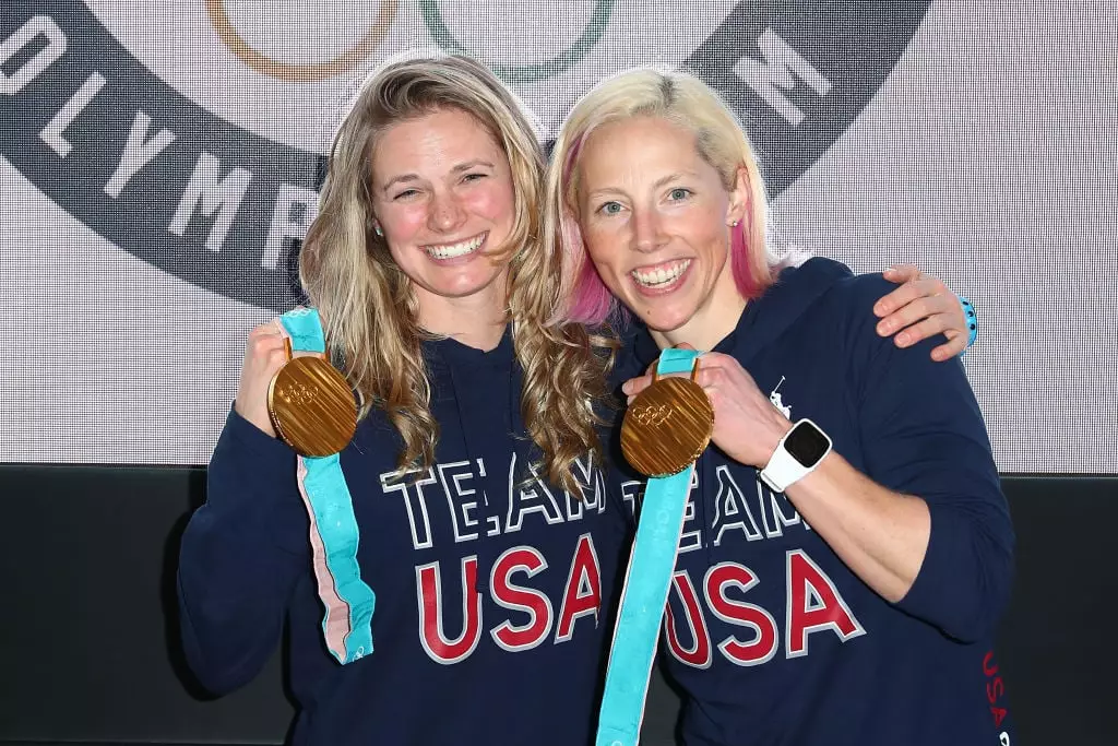 Jessica Diggins and Kikkan Randall won gold at the PyeongChang 2018 Winter Olympic Games (Joe Scarnici/Getty Images for USOC