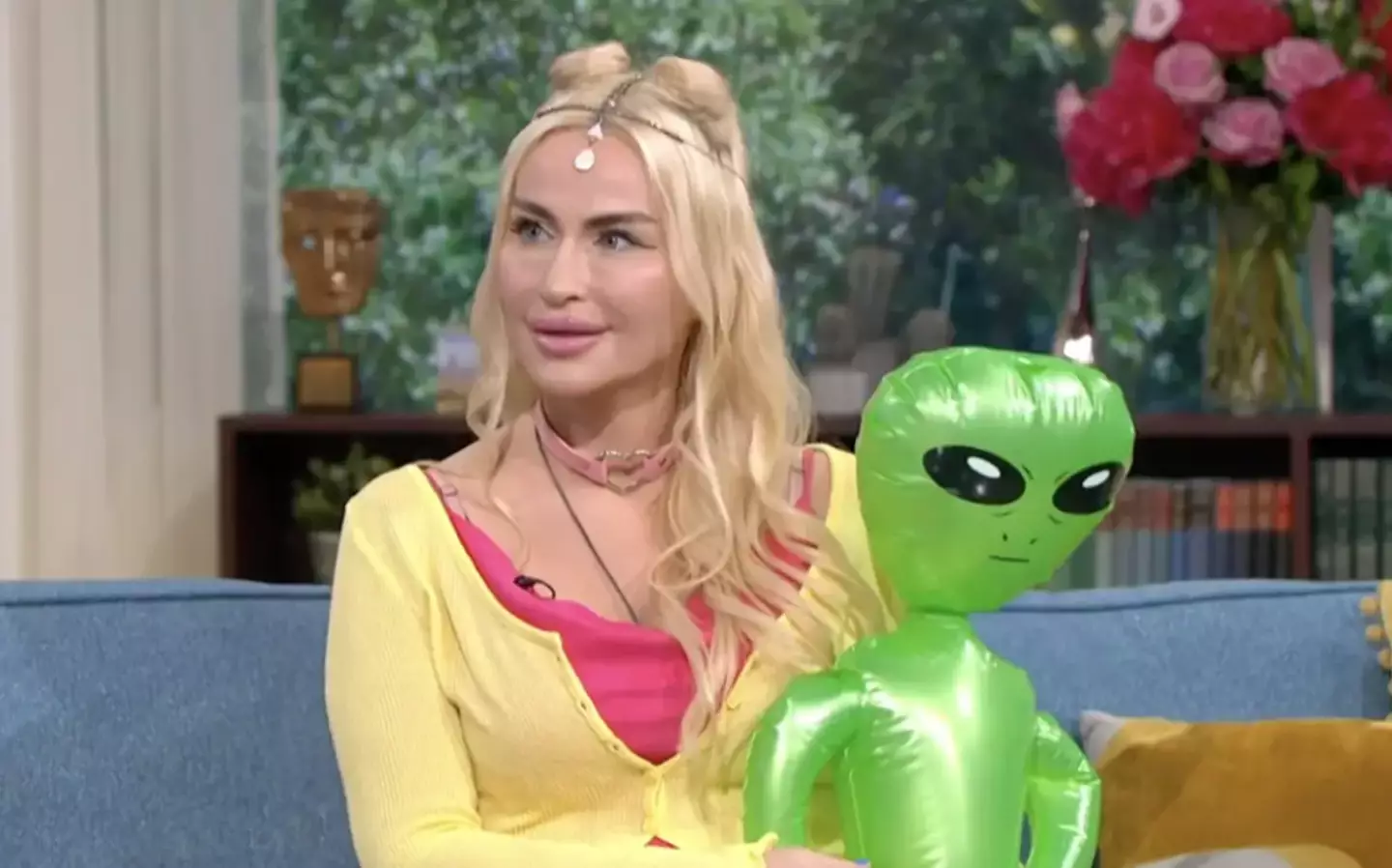 Rose said that the inflatable was a stand-in for her alien boyfriend.
