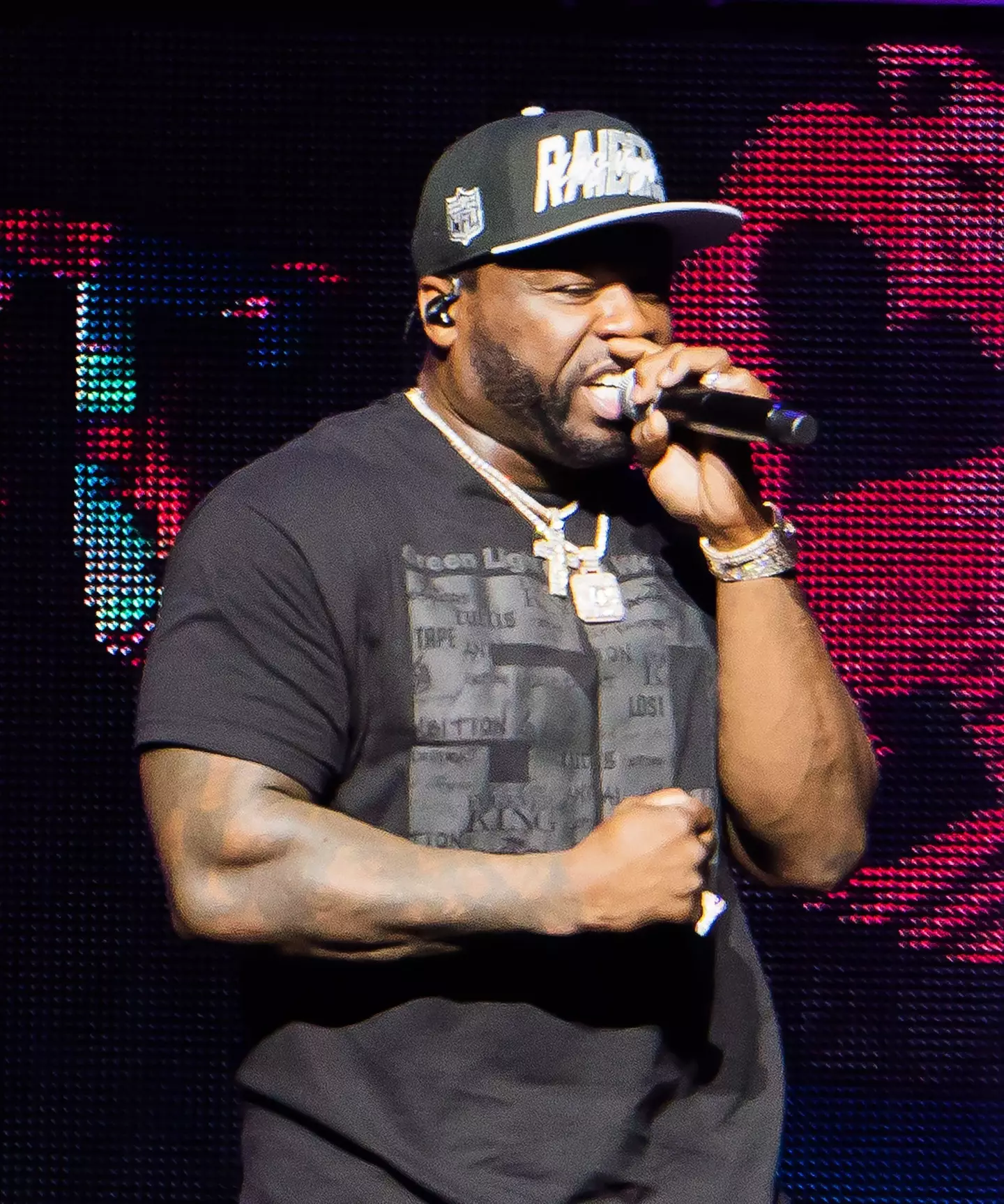 50 Cent performing at Wembley this year.