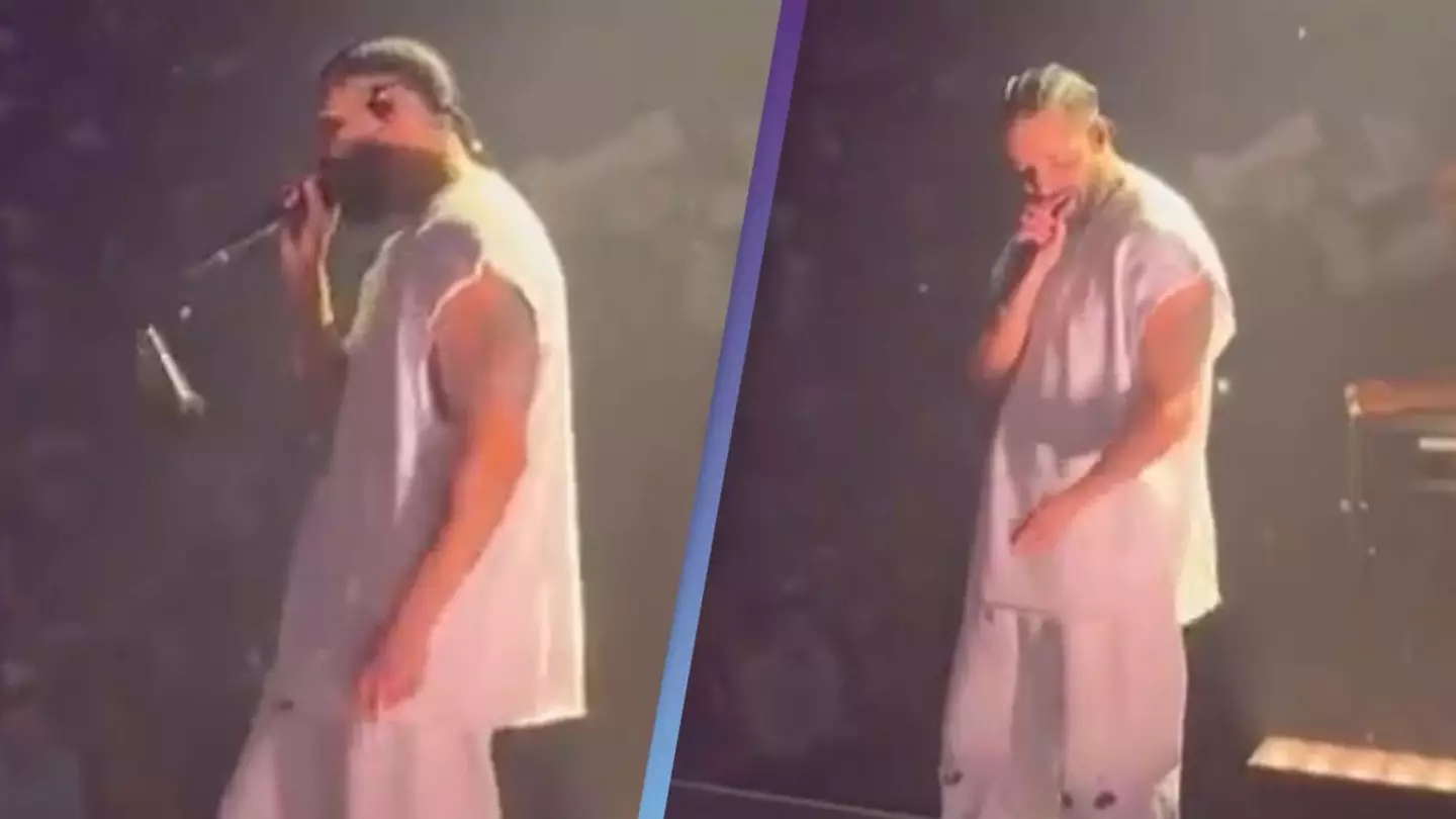 Fan hits Drake with phone after throwing it during concert and people are confused