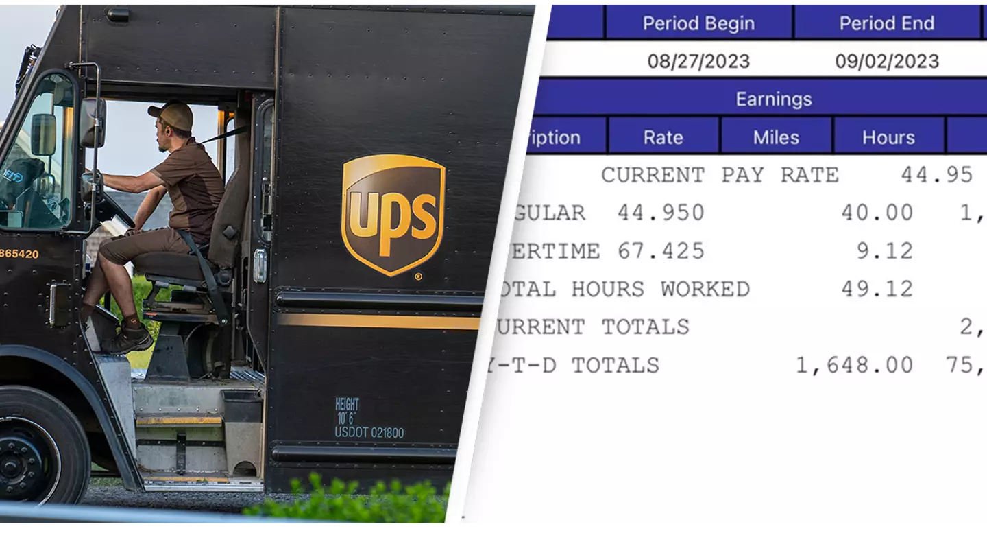 UPS driver shares 49 hour paycheck and people are shocked by their earnings