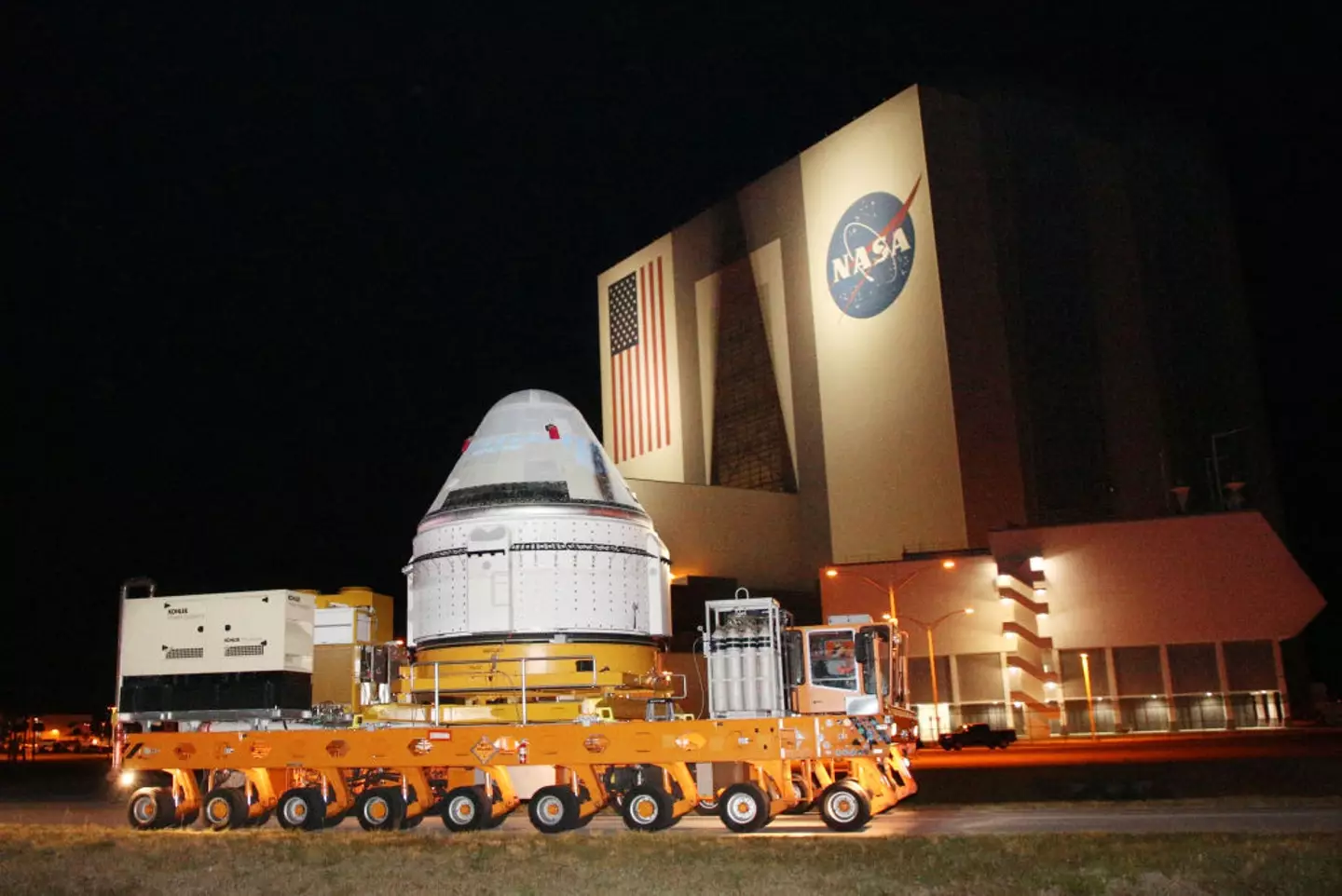 The Boeing CST-100 Staliner which Wilmore and Williams are trapped in space inside. (Gregg Newton / Gregg Newton / AFP) (Photo by GREGG NEWTON/Gregg Newton/AFP via Getty Images)