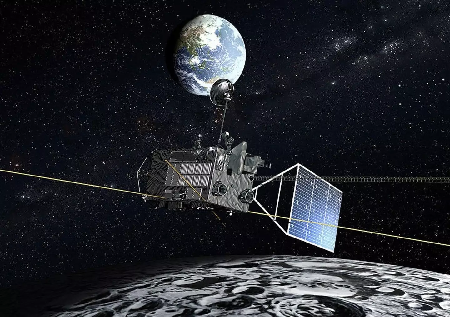 Japan's Kaguya spacecraft captured the mesmerizing footage in 2007 (JAXA)