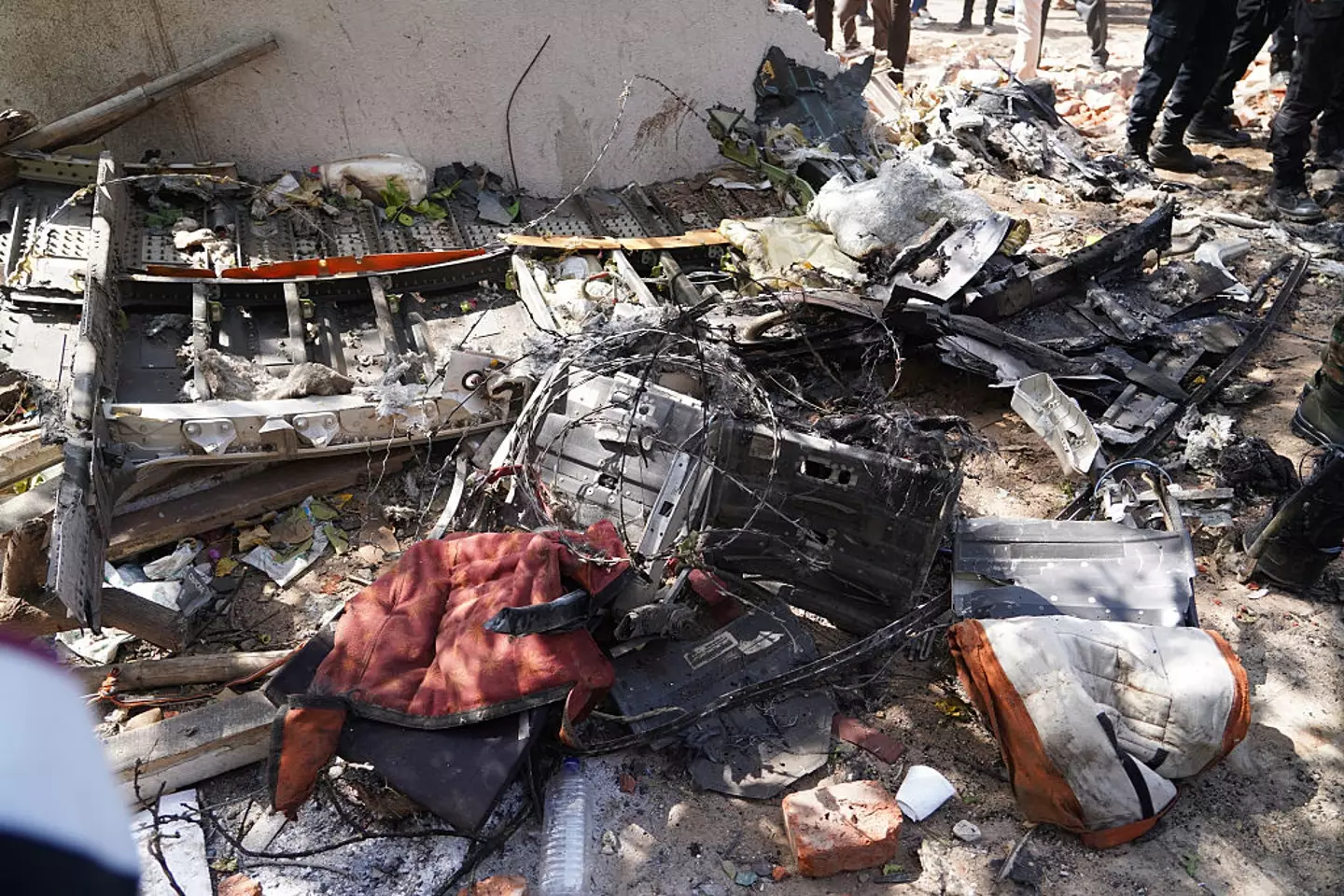 No one else on the plane survived the crash (Siddharaj Solanki/Bloomberg via Getty Images)