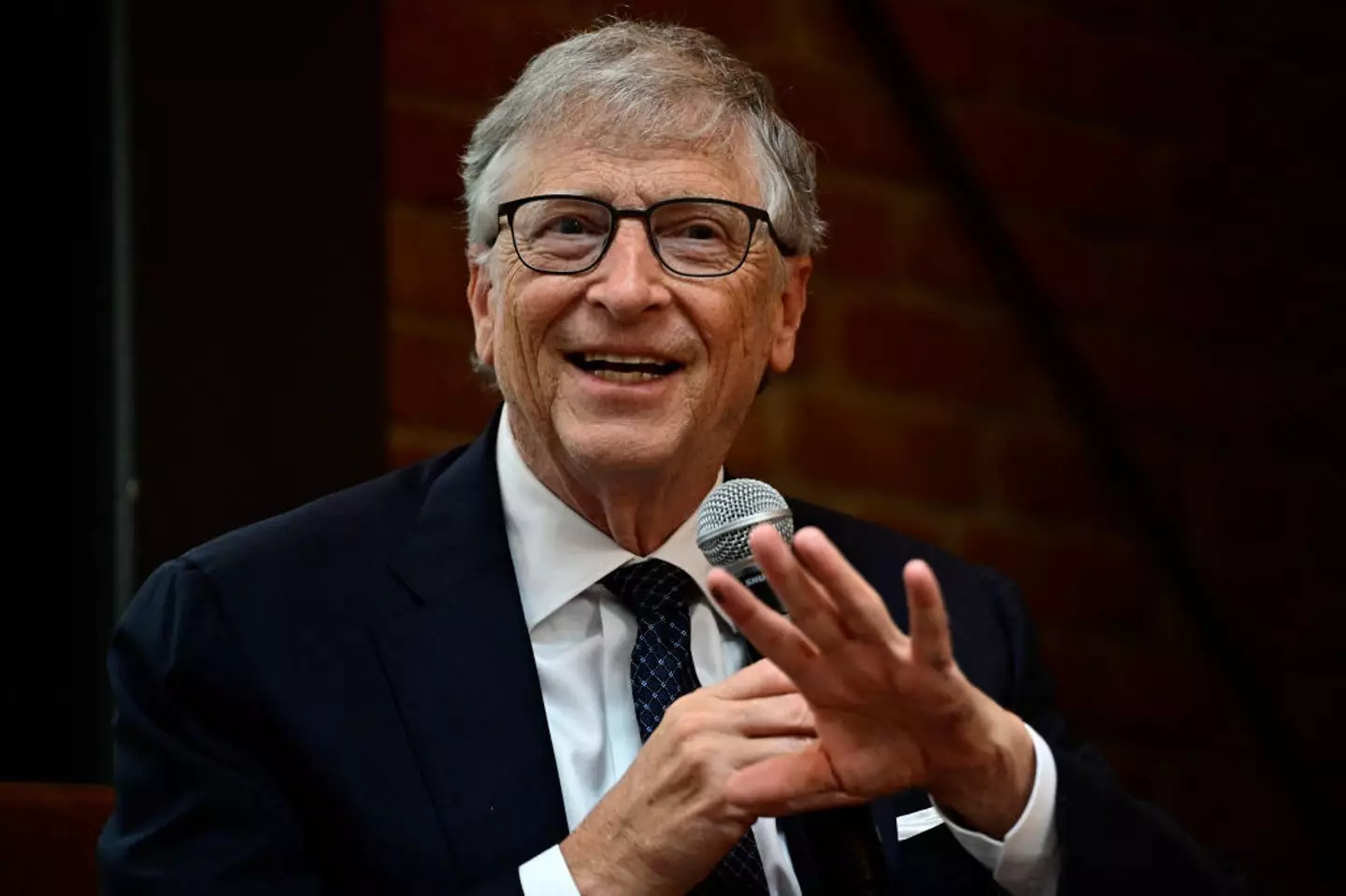 Gates said he wants his kids to make something of their own rather than be 'overshadowed' by their father (JOHN MACDOUGALL/AFP via Getty Images)