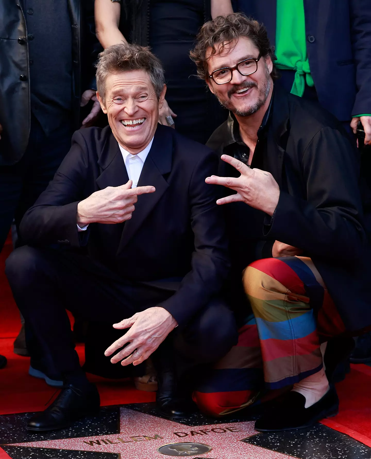 Pedro Pascal attended Willem Dafoe's Hollywood Walk of Fame ceremony.