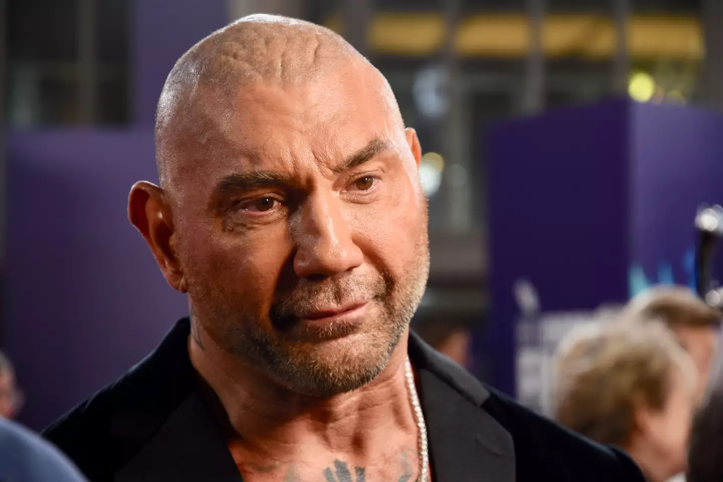 Dave Bautista. Glass Onion: A Knives Out Mystery. BFI London Film Festival, Royal Festival Hall, Southbank, London. UK