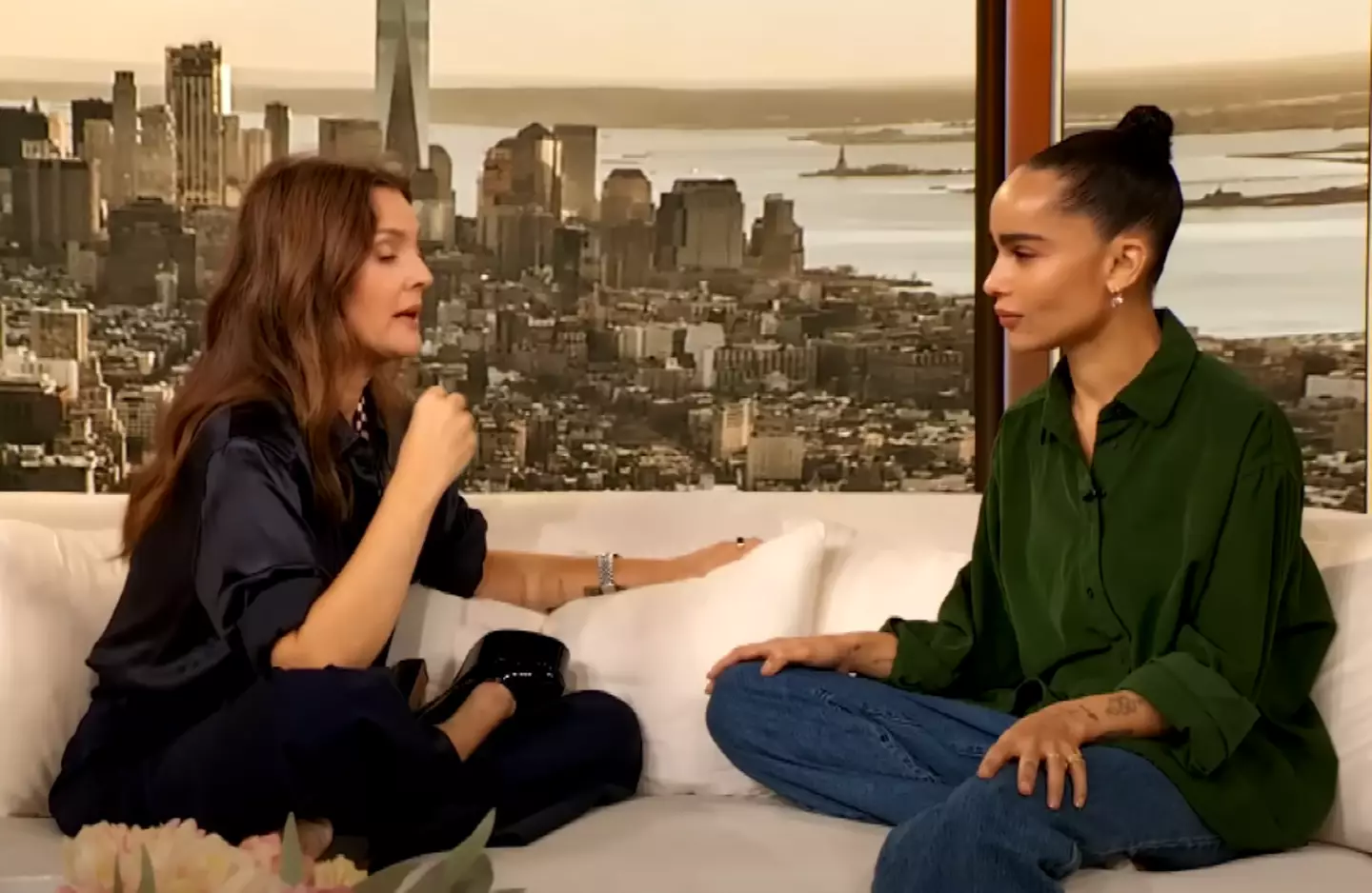 Drew Barrymore opened up to Zoe Kravitz about how 'Blink Twice' impacted her (Paramount Plus/ The Drew Barrymore Show)