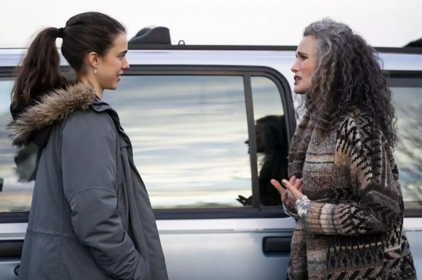 Margaret Qualley acts alongside her real-life mom Andie Macdowell in Maid (Netflix)