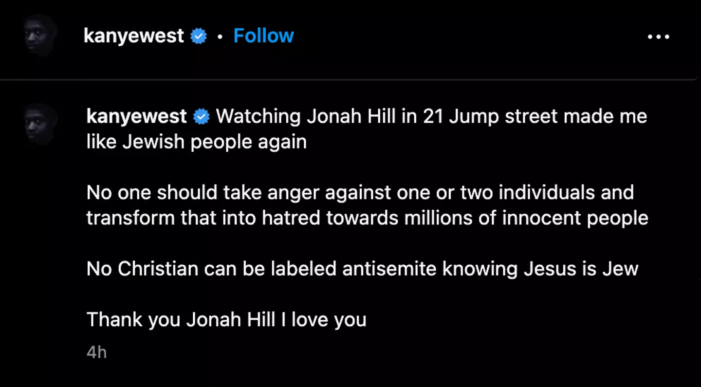 Here's West's latest Instagram post.