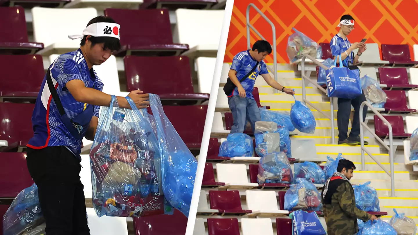 Japanese fans explain why they clean stadiums after matches
