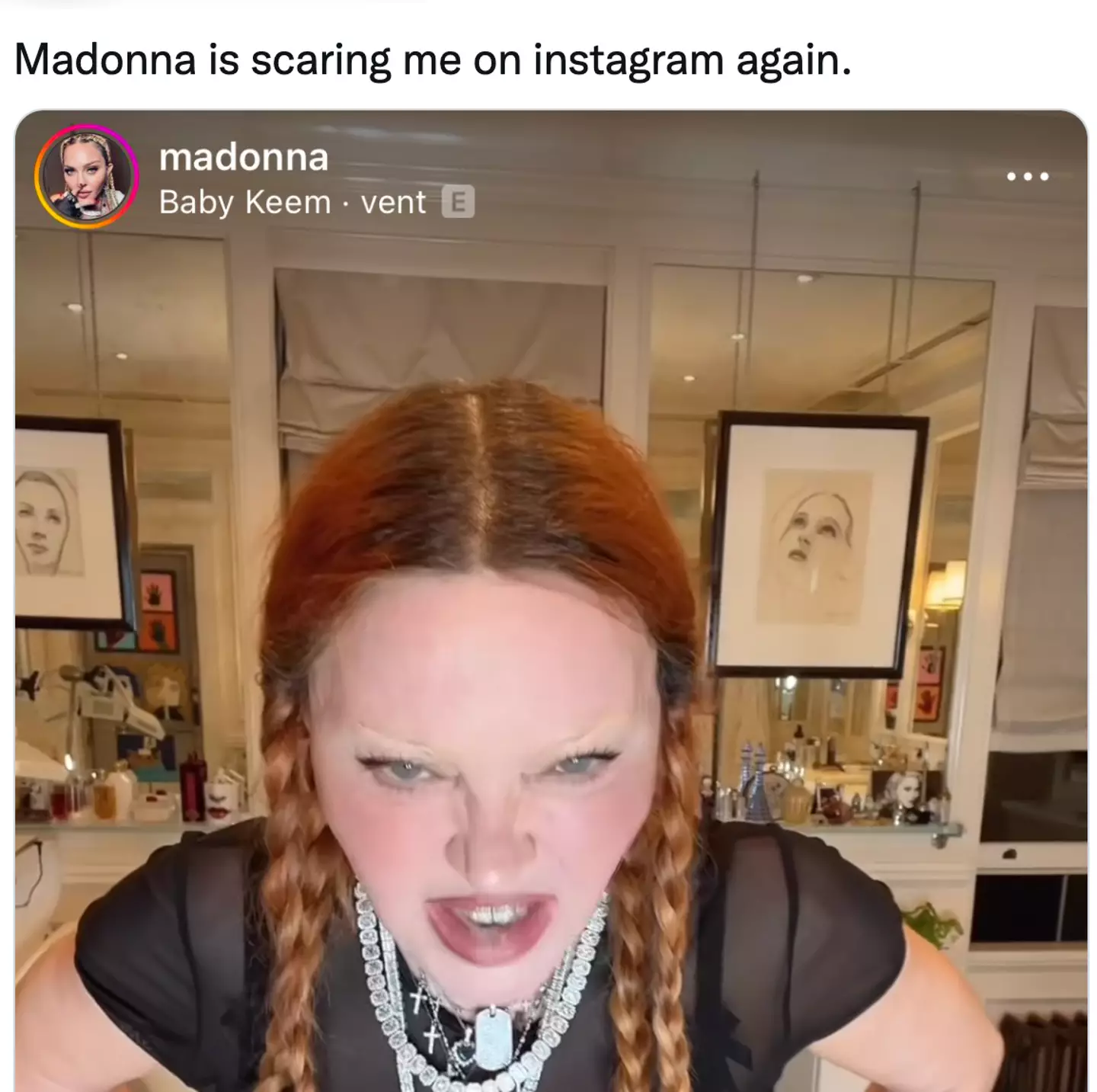 Fans have been left confused after Madonna's latest post.