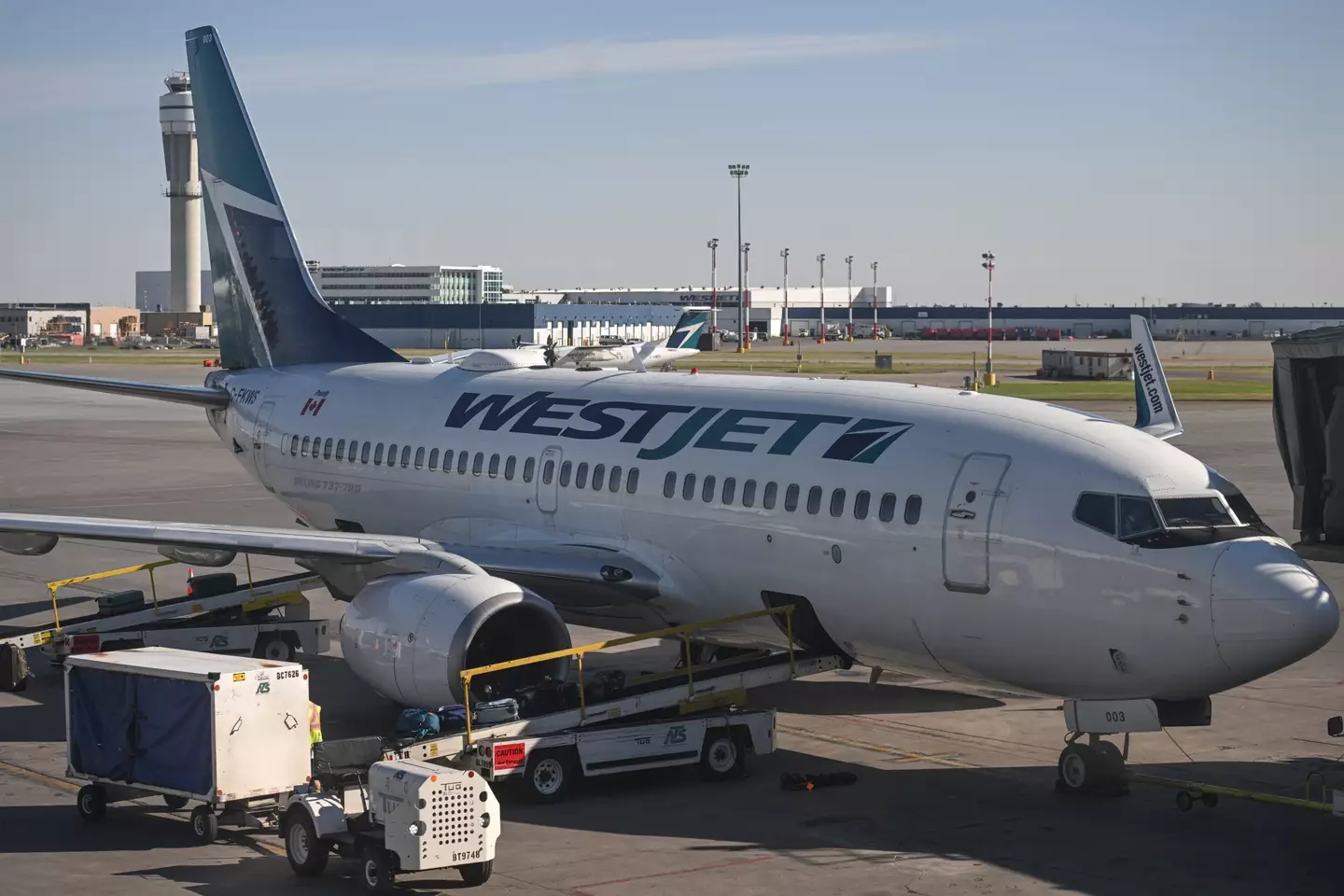 WestJet staff removed Joanna form the plane.