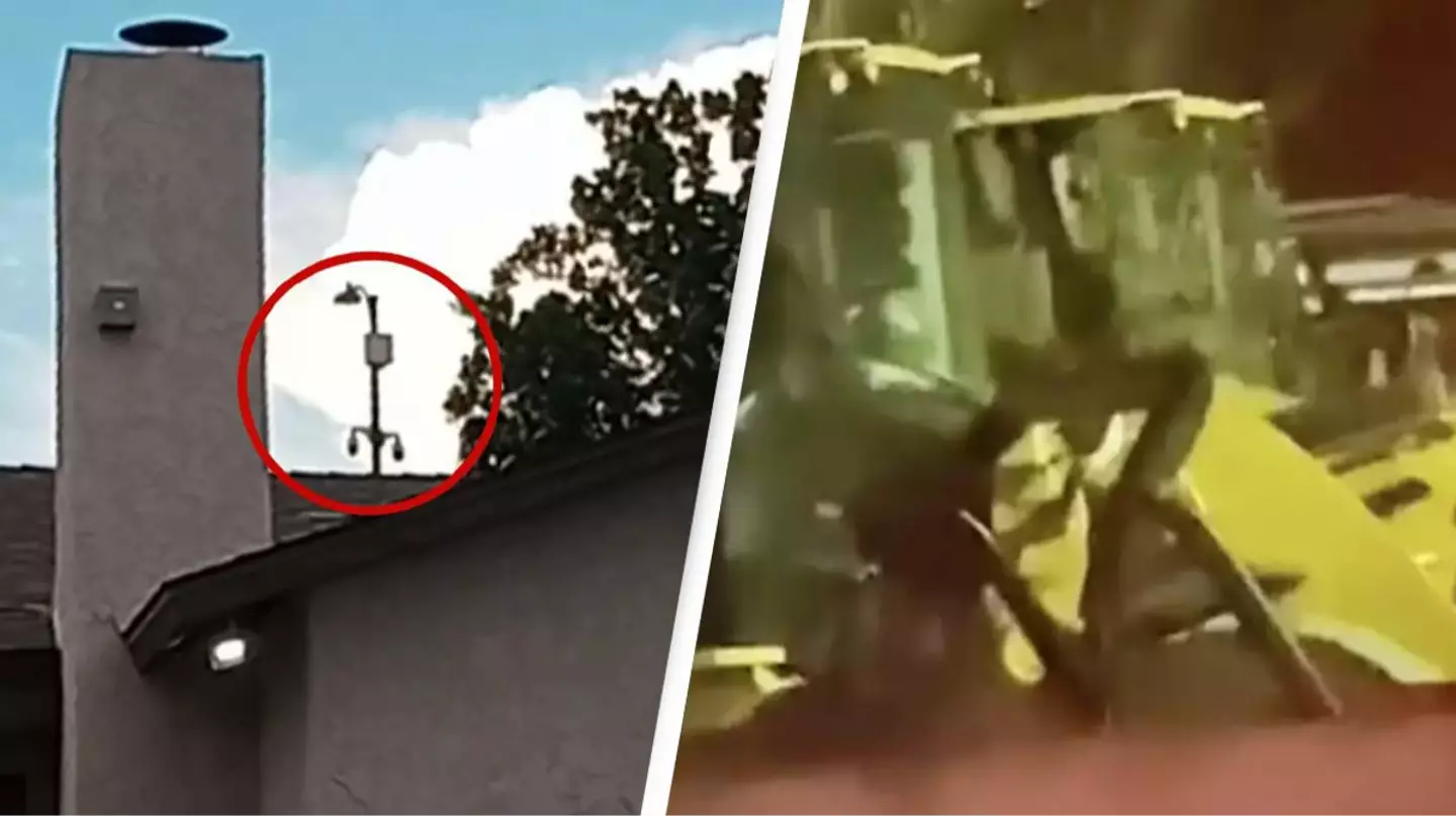 Police install surveillance cameras where UFO landed in Las Vegas backyard after 'shadowy figures' were seen